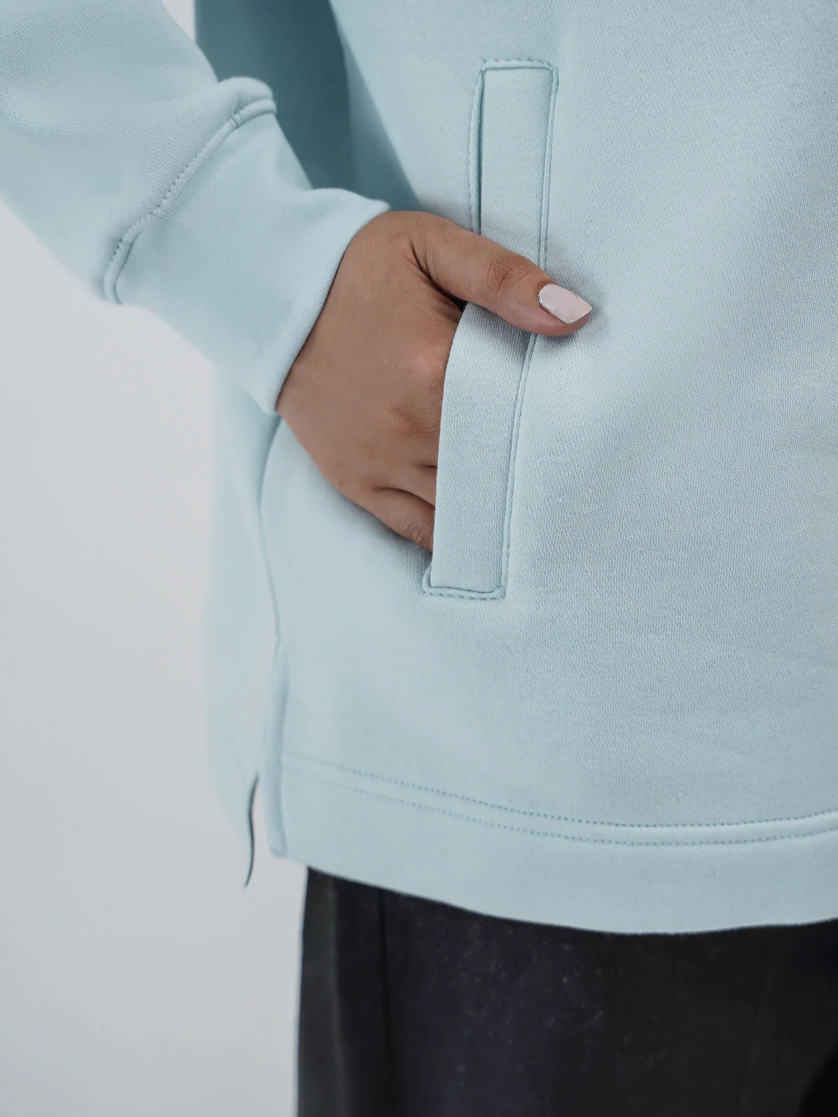 "ANTARES" Casual Half Zip Sweatshirt - Image 4