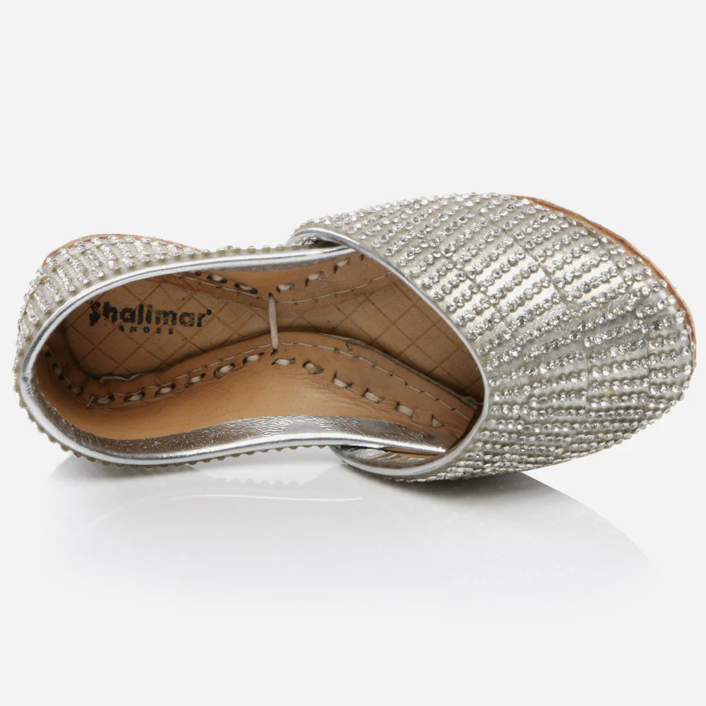 Baby Infants Girls Fancy Decorated Traditional Indian Handmade Leather Khussa Jutti Mojari Children Pumps Shoes Sizes - Image 4
