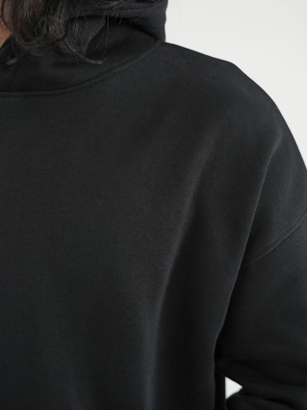 "BAUER" Drop Shoulder Fleece Hoodie - Image 6