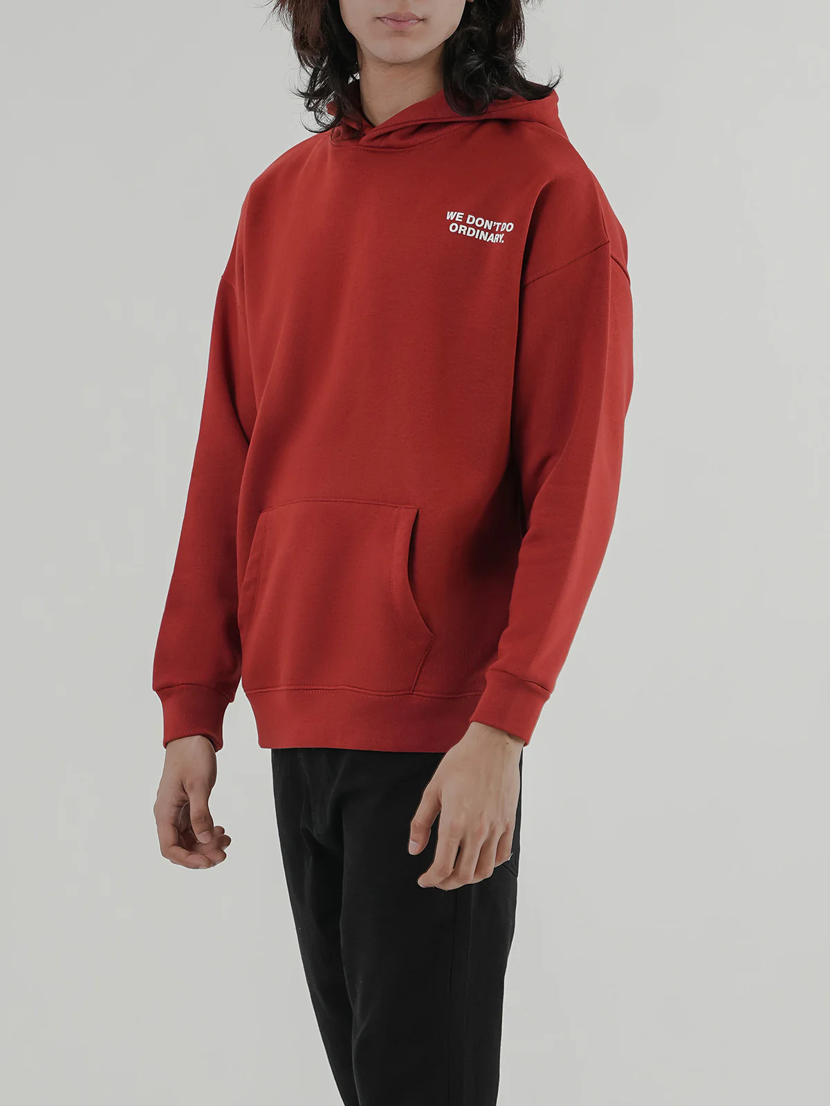 "BAYLOR" Drop Shoulder Fleece Hoodie - Image 3