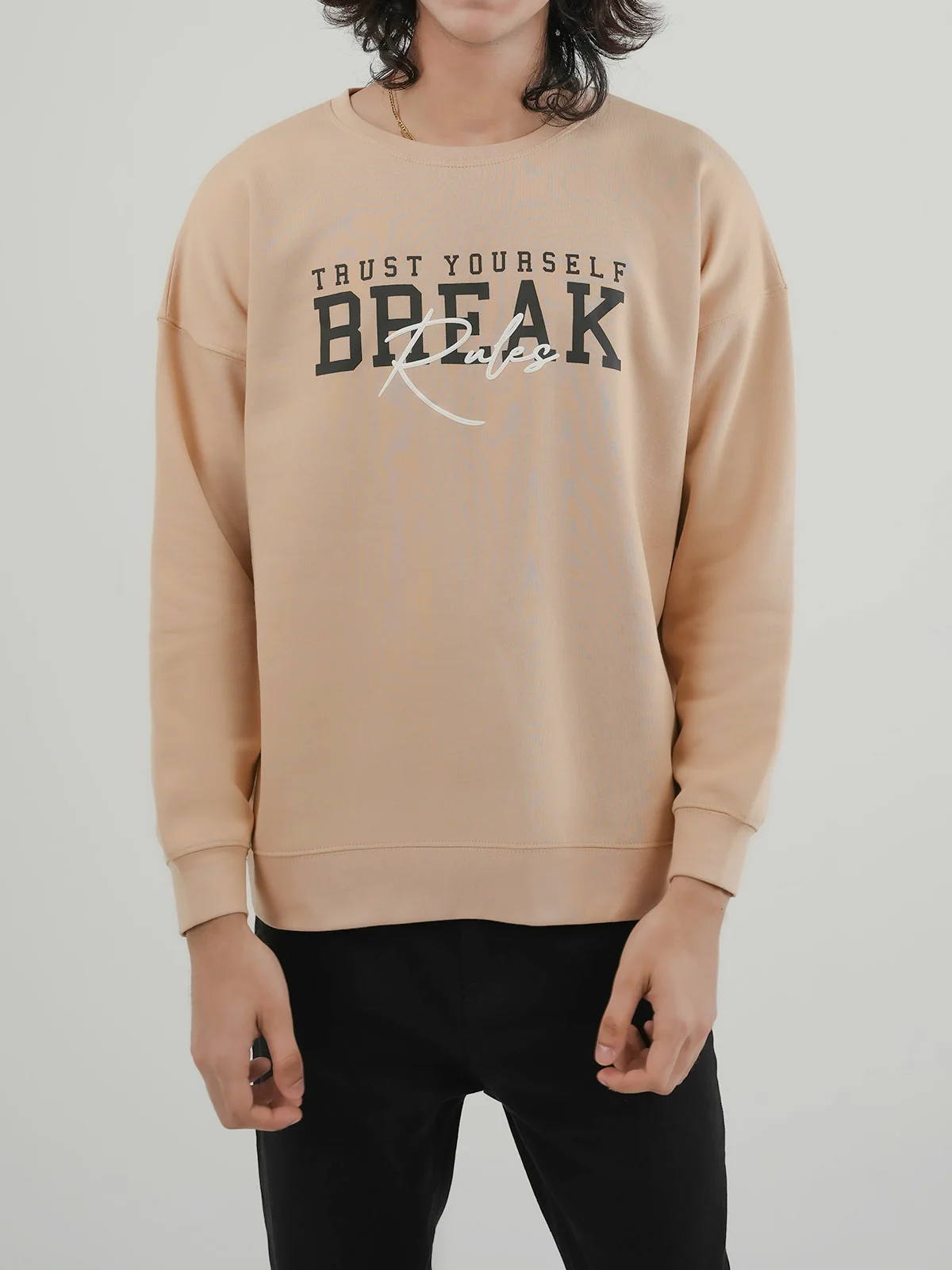 "BONNIE" Casual Graphic Fleece Sweatshirt - Image 5