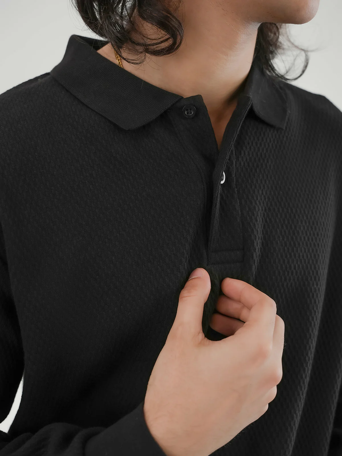 "CHARLIE" Textured Fleece Sweatshirt - Image 5