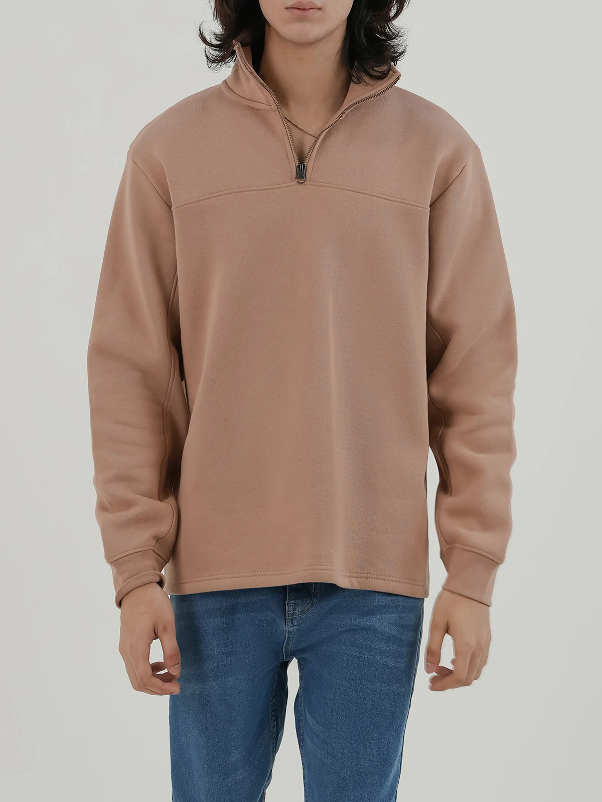 "CITRINE" Regular Fit Fleece Sweatshirt