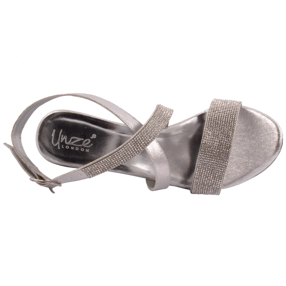 EMMA Cross Strap High-Heel Evening Platform Sandal - Image 4