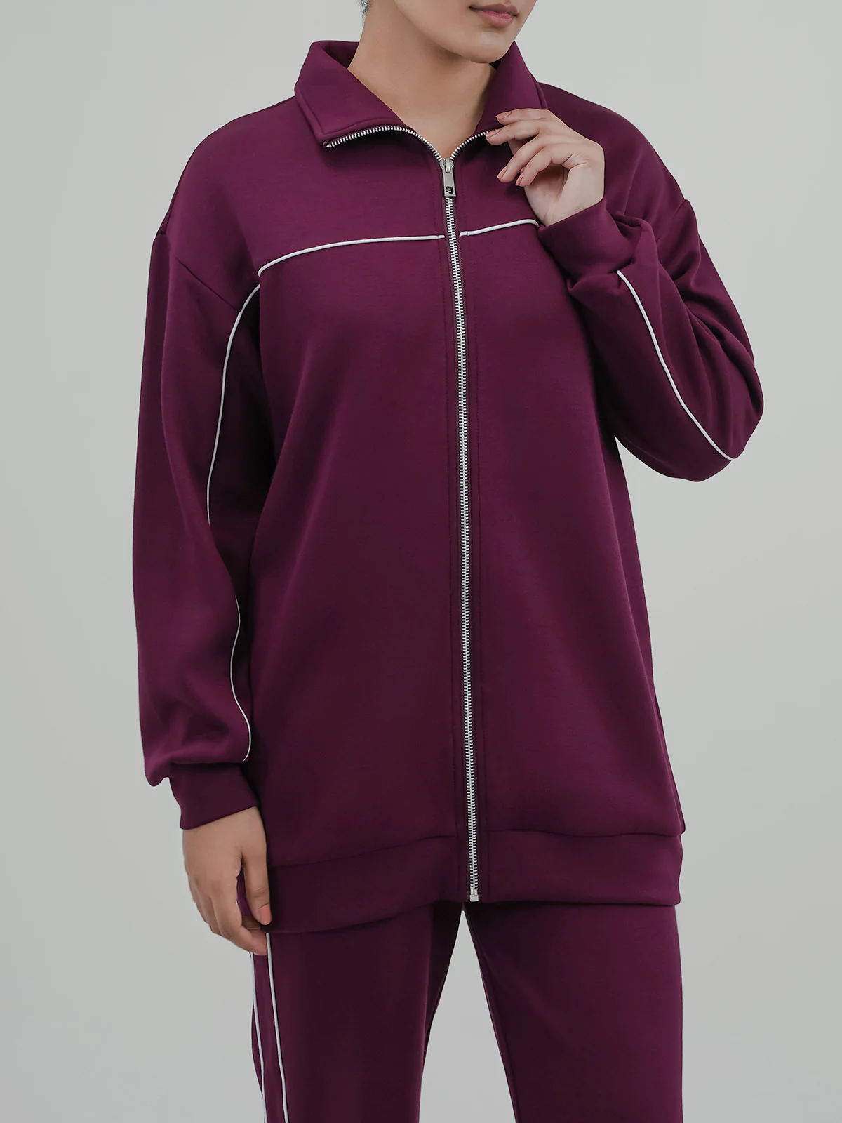 "FAIROZE" Stylish Regular Fit Co-Ord Set - Image 3