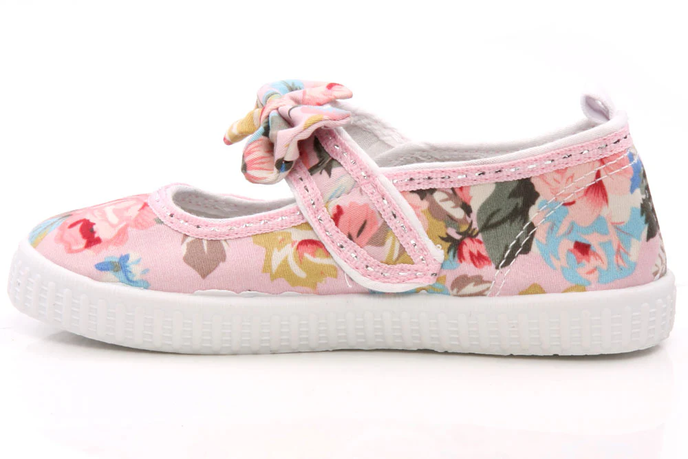Girls Canvas Flat 'Benita' Shoes - Image 3