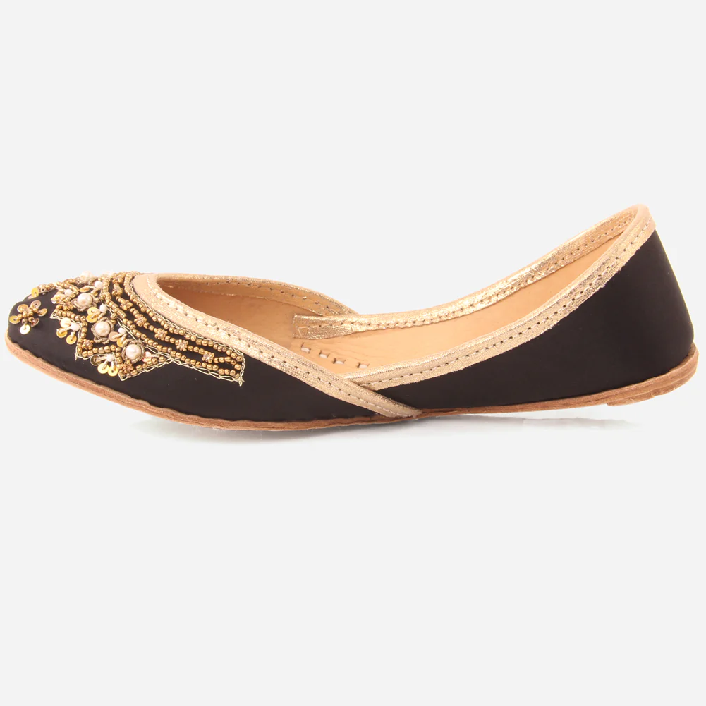 Girls "LYNTON" Embroidered Leather Indian Khussa - Image 3