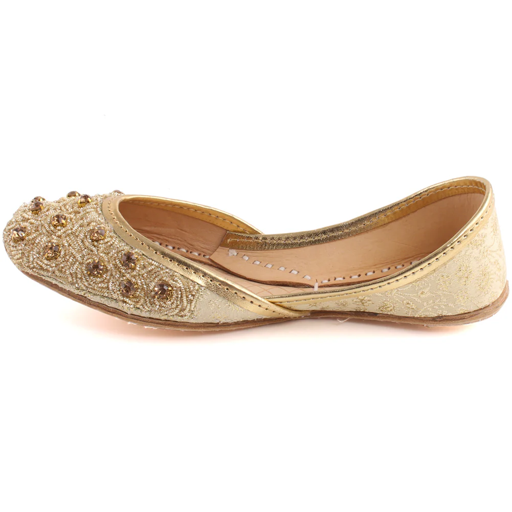 Girls “MALVA” Indian Sequins Tila Flat Khusa - Image 3