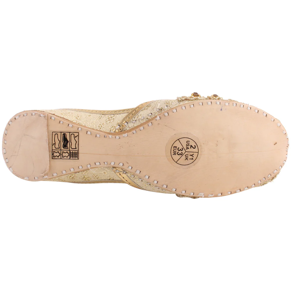 Girls “MALVA” Indian Sequins Tila Flat Khusa - Image 5