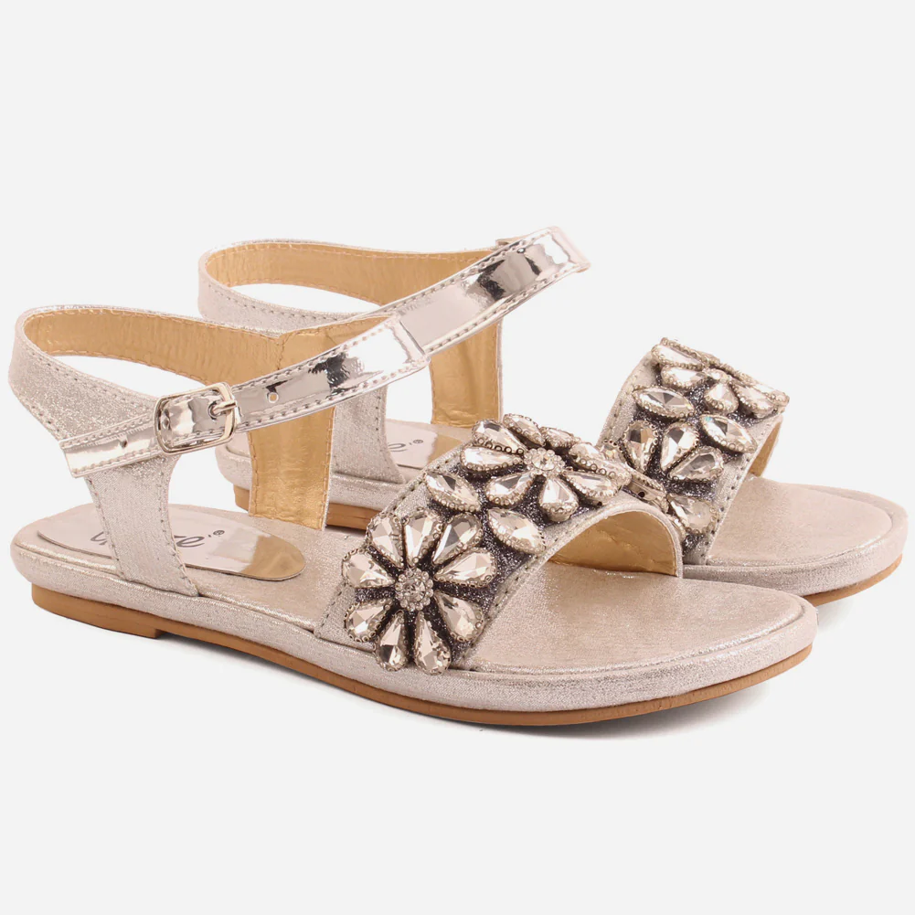 Girls"ZOSIA" Sparkling Evening Sandals - Image 2