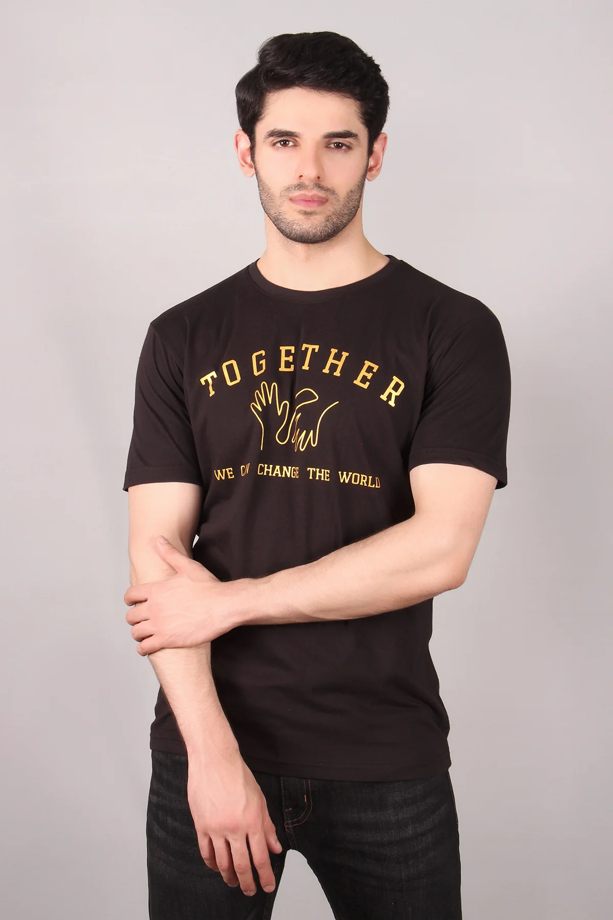 "KLORE" Classic Crew Neck Graphic T Shirt - Image 2