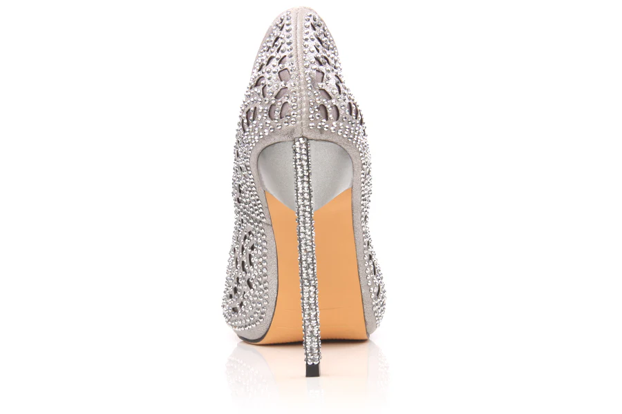 Ladies Stunning Adorned with Beads High Heels - Image 2