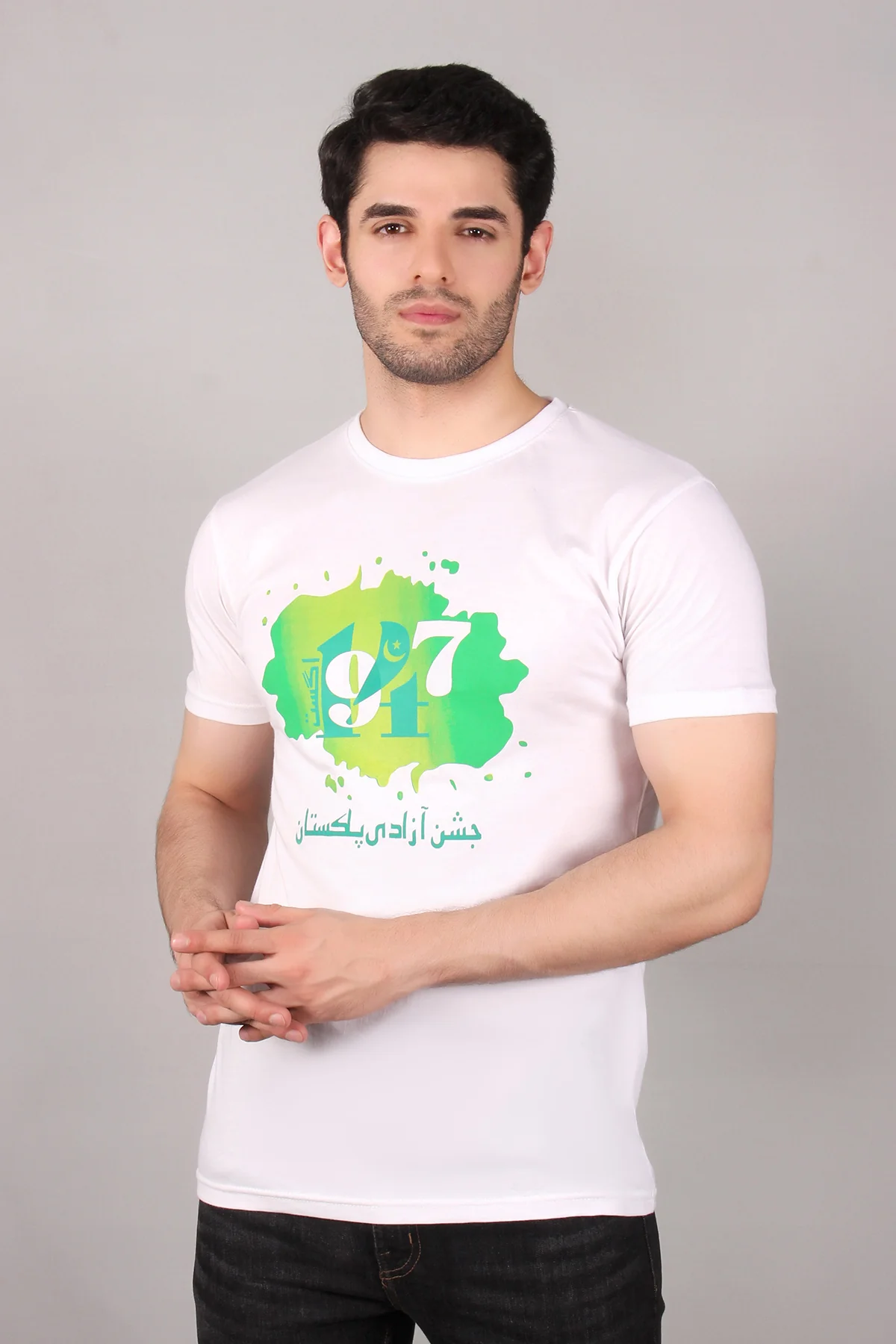"LEKEY" Classic Crew Neck Pakistan Graphic T-Shirt - Image 3