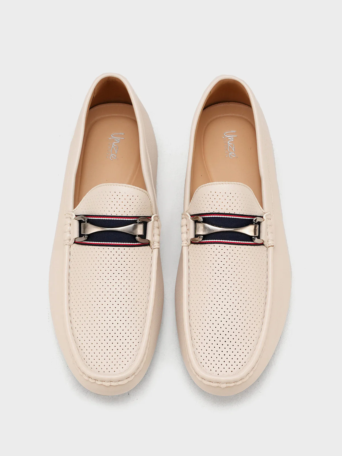 Men "ALDITH" Soft Buckle Detail Moccasins - Image 9