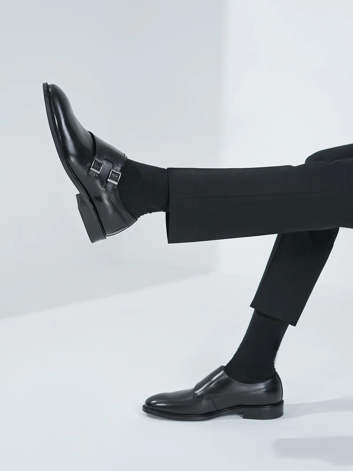 Men "ANAHID" Monk Strap Leather Formal Shoes - Image 3