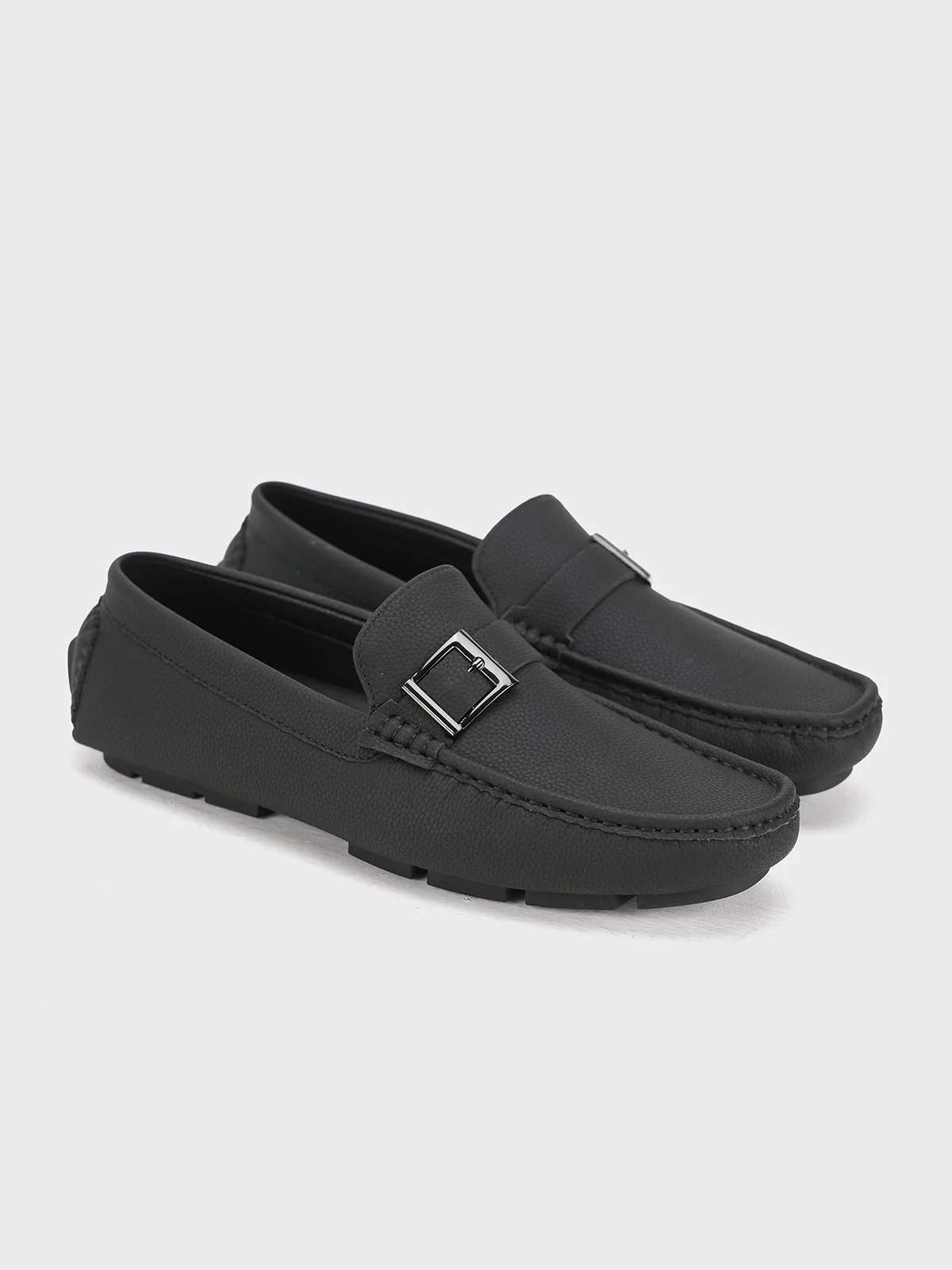 Men "BENJA" Stylish Side Buckle Moccasins - Image 4