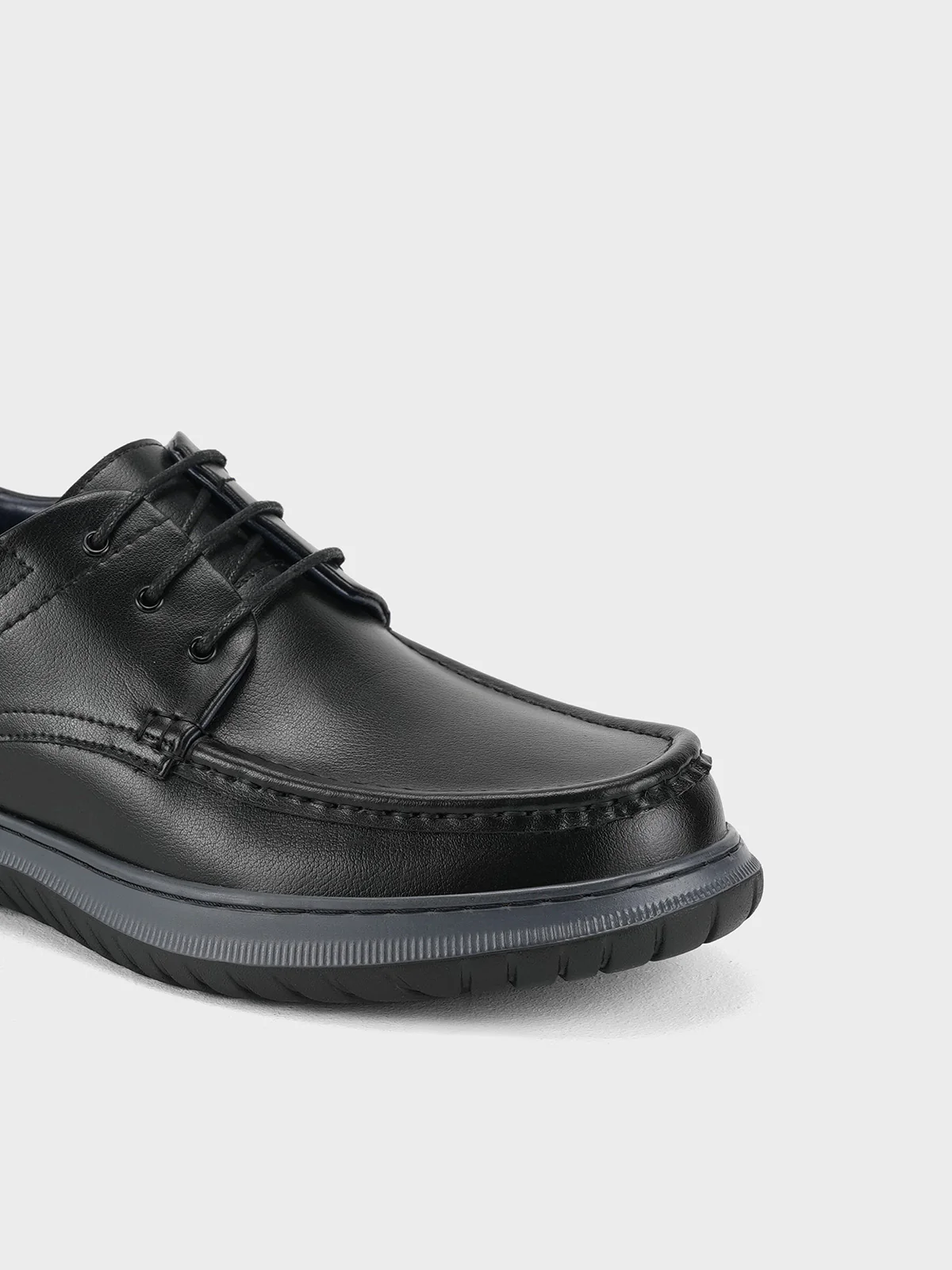 Men "BIANCO" Classic Lace Up Leather Shoes - Image 4