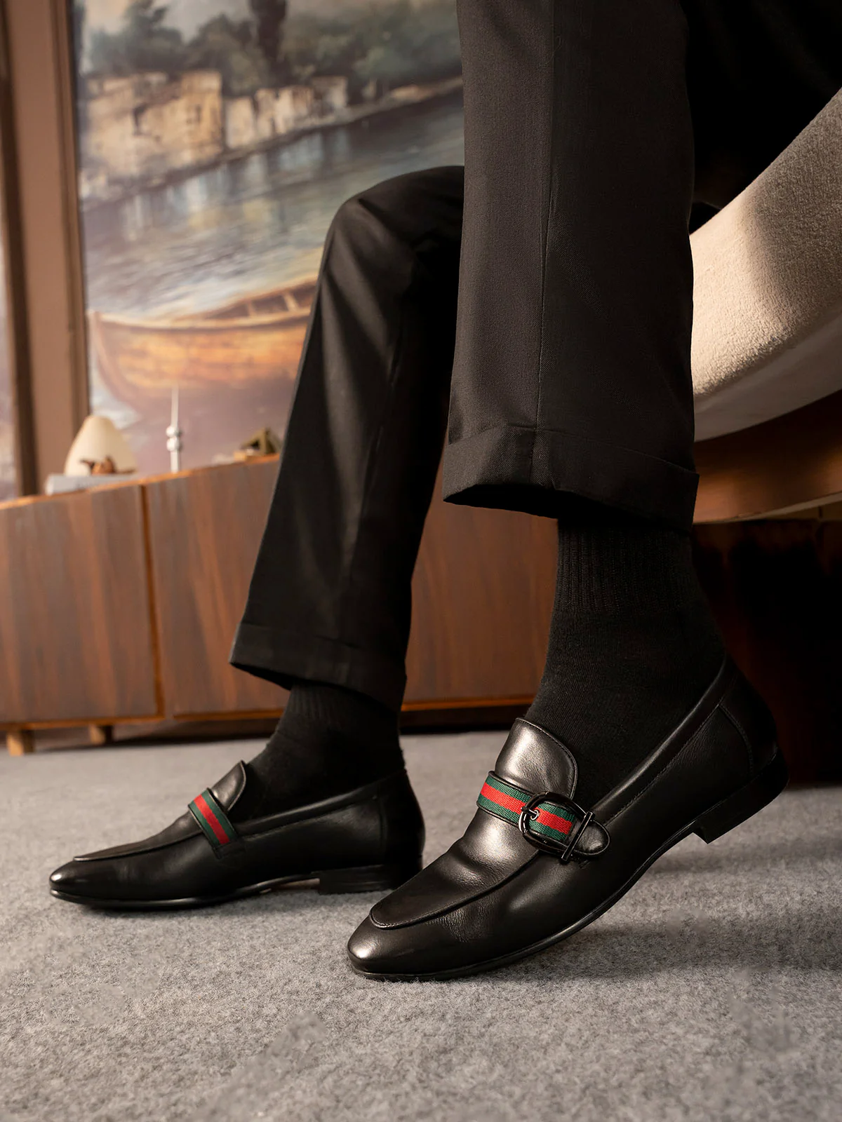 Men "CHINELO" Durable Premium Leather Formals - Image 10