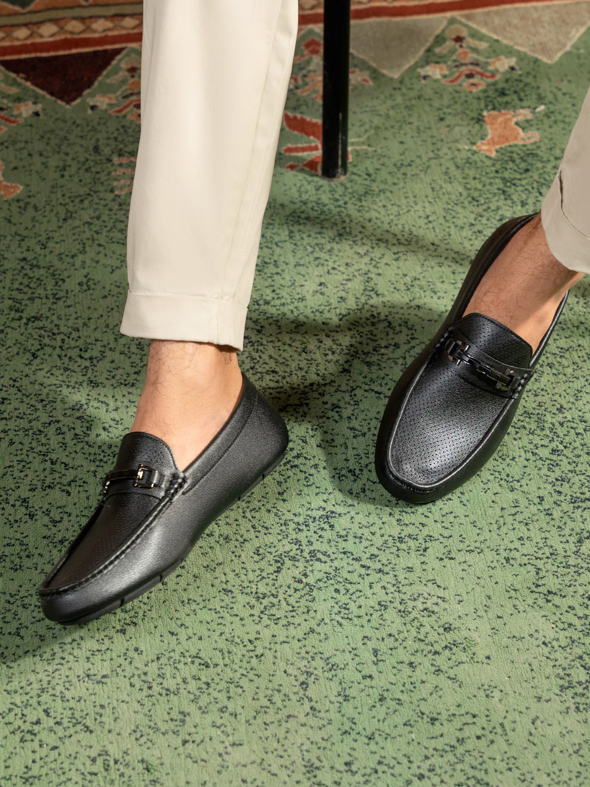 Men "EZEKIEL" Casual Rubber Sole Moccasins - Image 6
