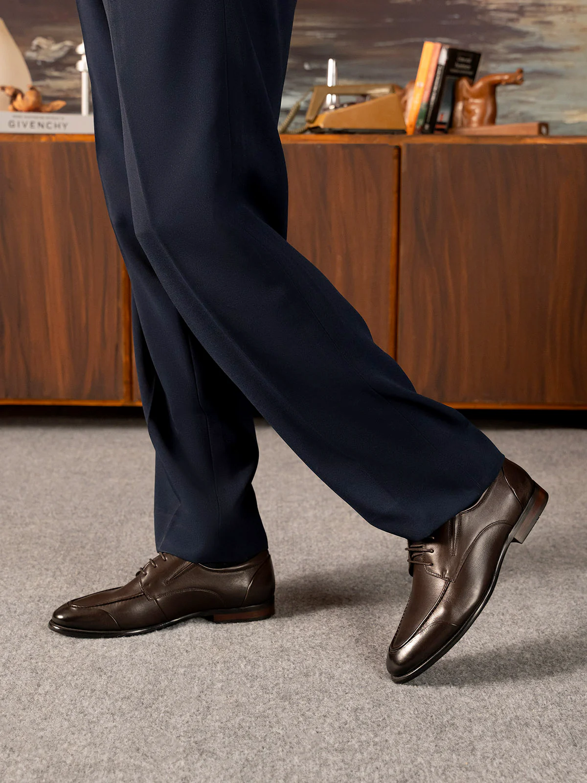 Men "FLOYD" Premium Leather Lace Up Formal Shoes - Image 3