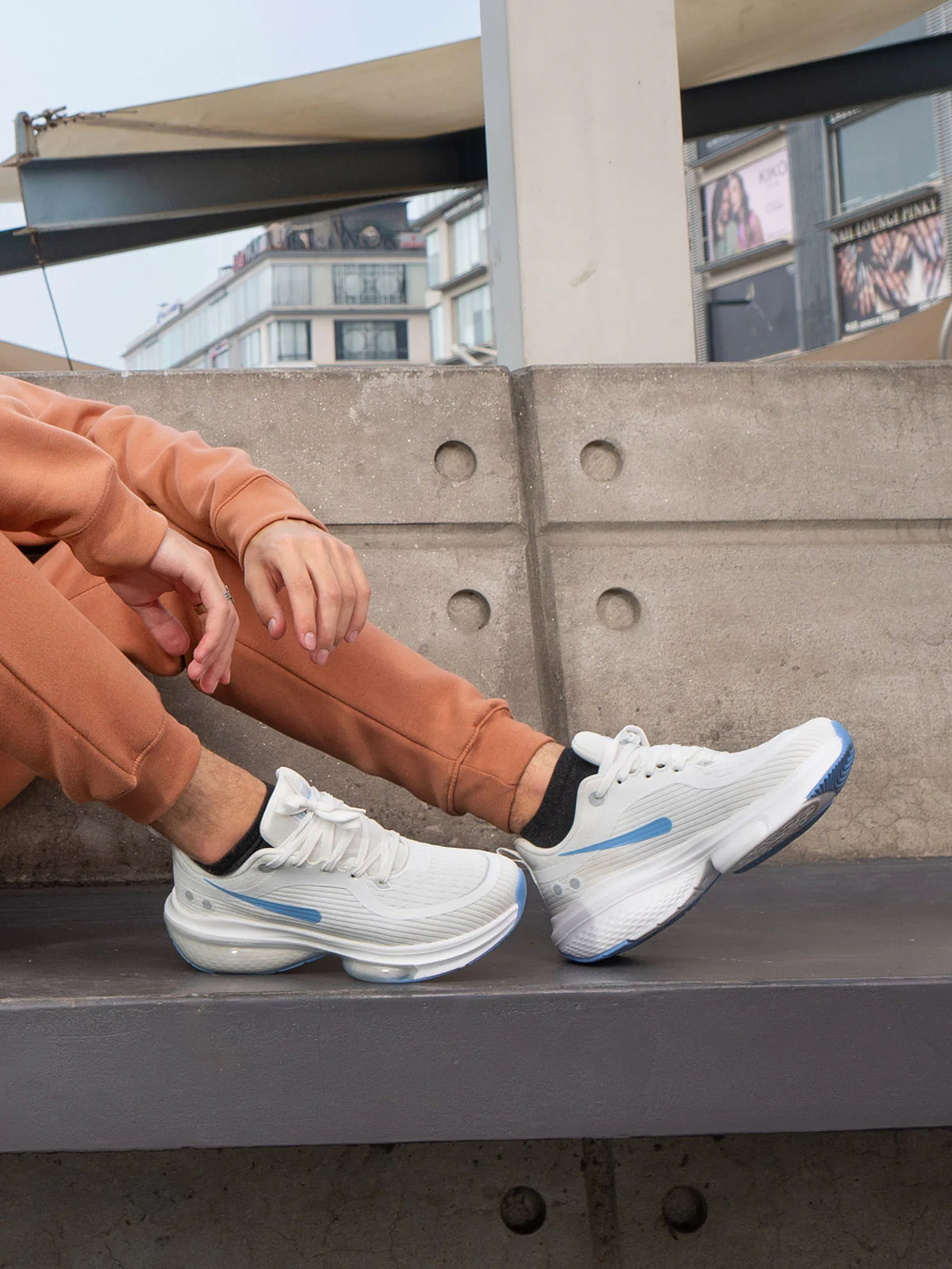 Men "HABAN" Soft Fabric Lace Up Trainers