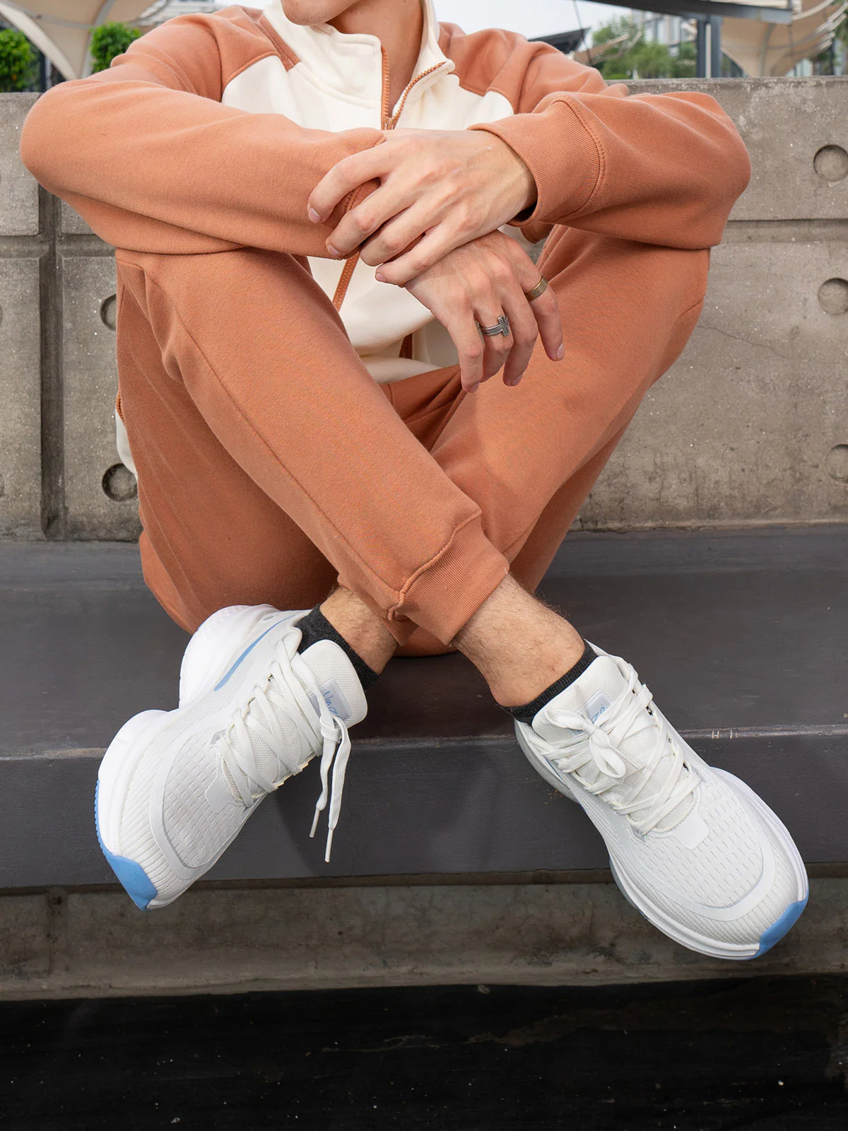 Men "HABAN" Soft Fabric Lace Up Trainers - Image 6
