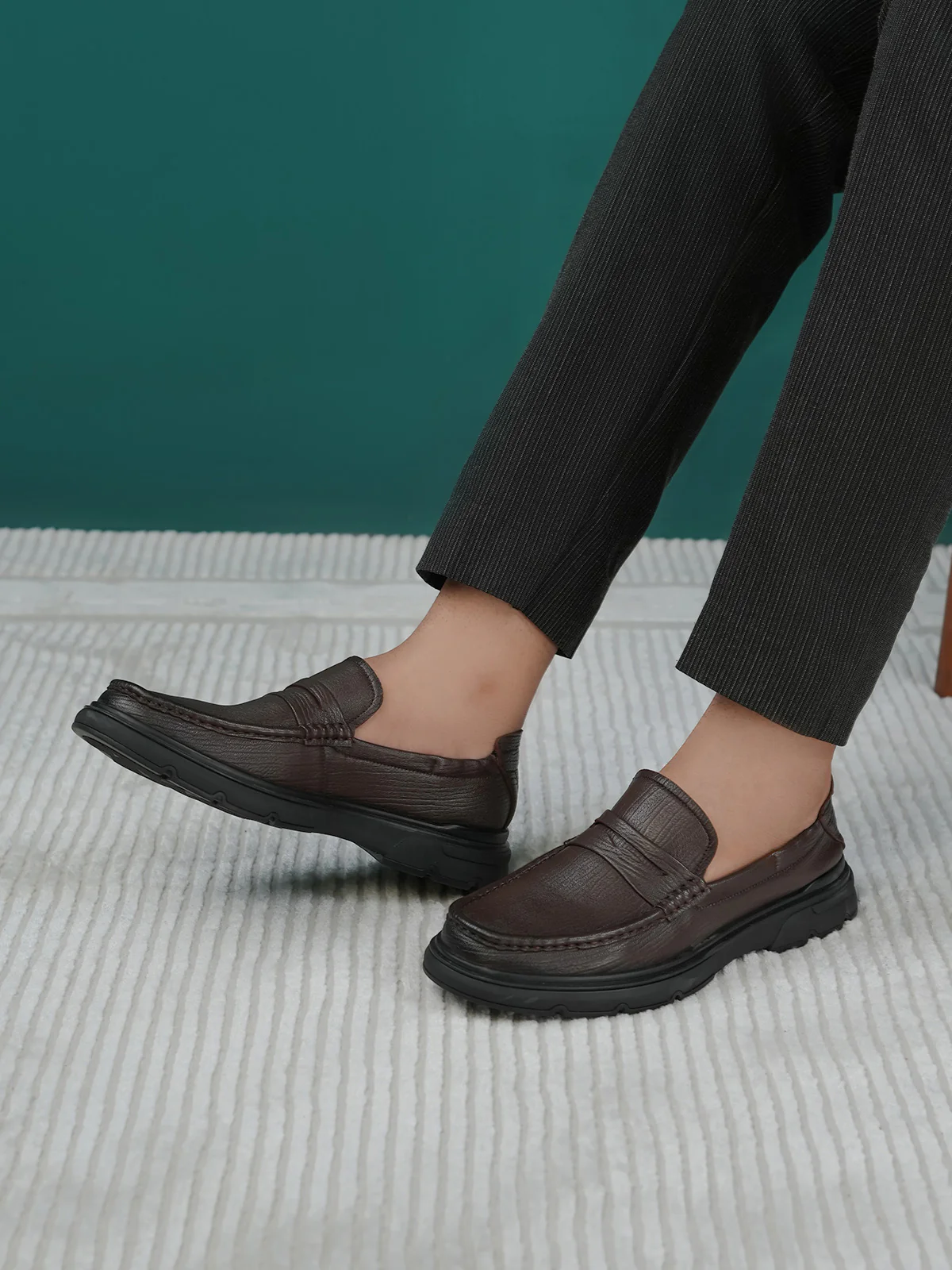 Men "LAKSHA" Perfect Leather Loafer Shoes