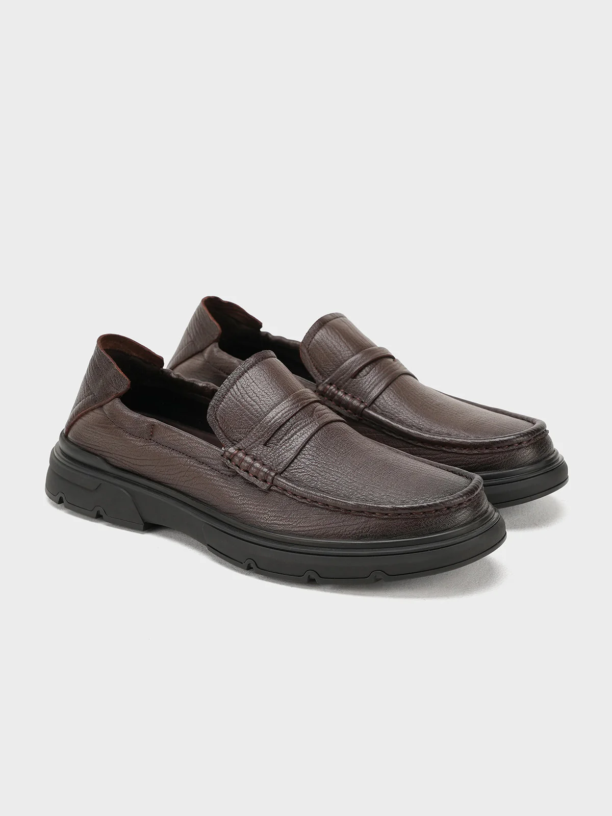 Men "LAKSHA" Perfect Leather Loafer Shoes - Image 4