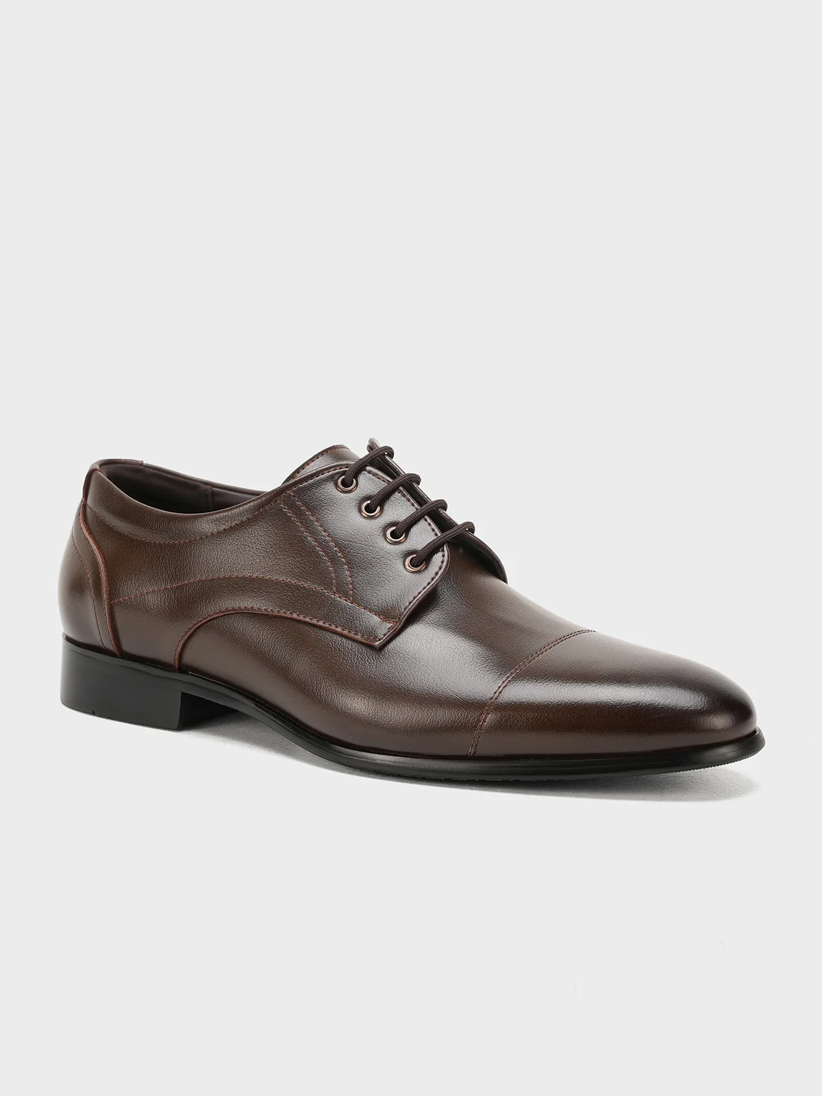 Men "LUKYAN" Lace-Up Leather Formal Shoes - Image 2