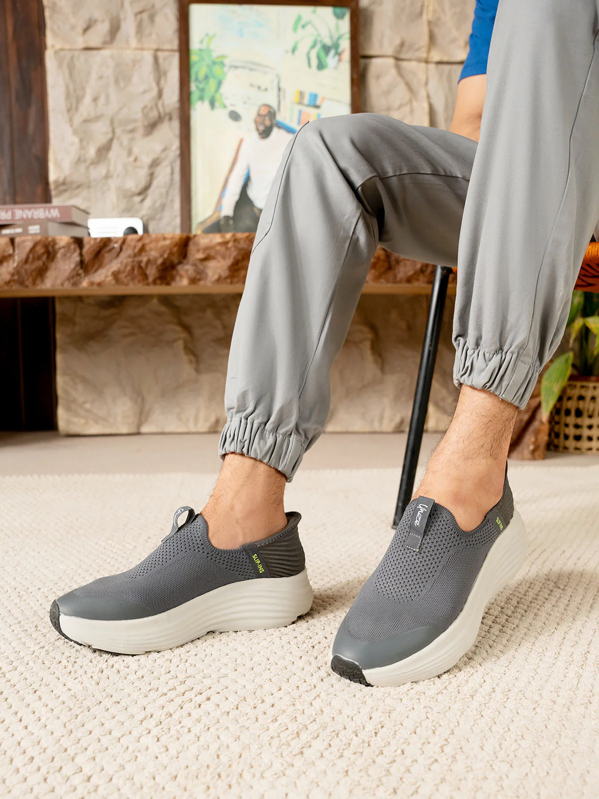 Men "THIAGO" Easy to Wear Trainers - Image 6