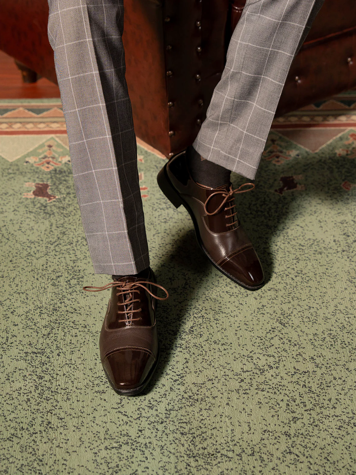 Men "WAYLO" Lace Up Leather Formal Shoes - Image 3