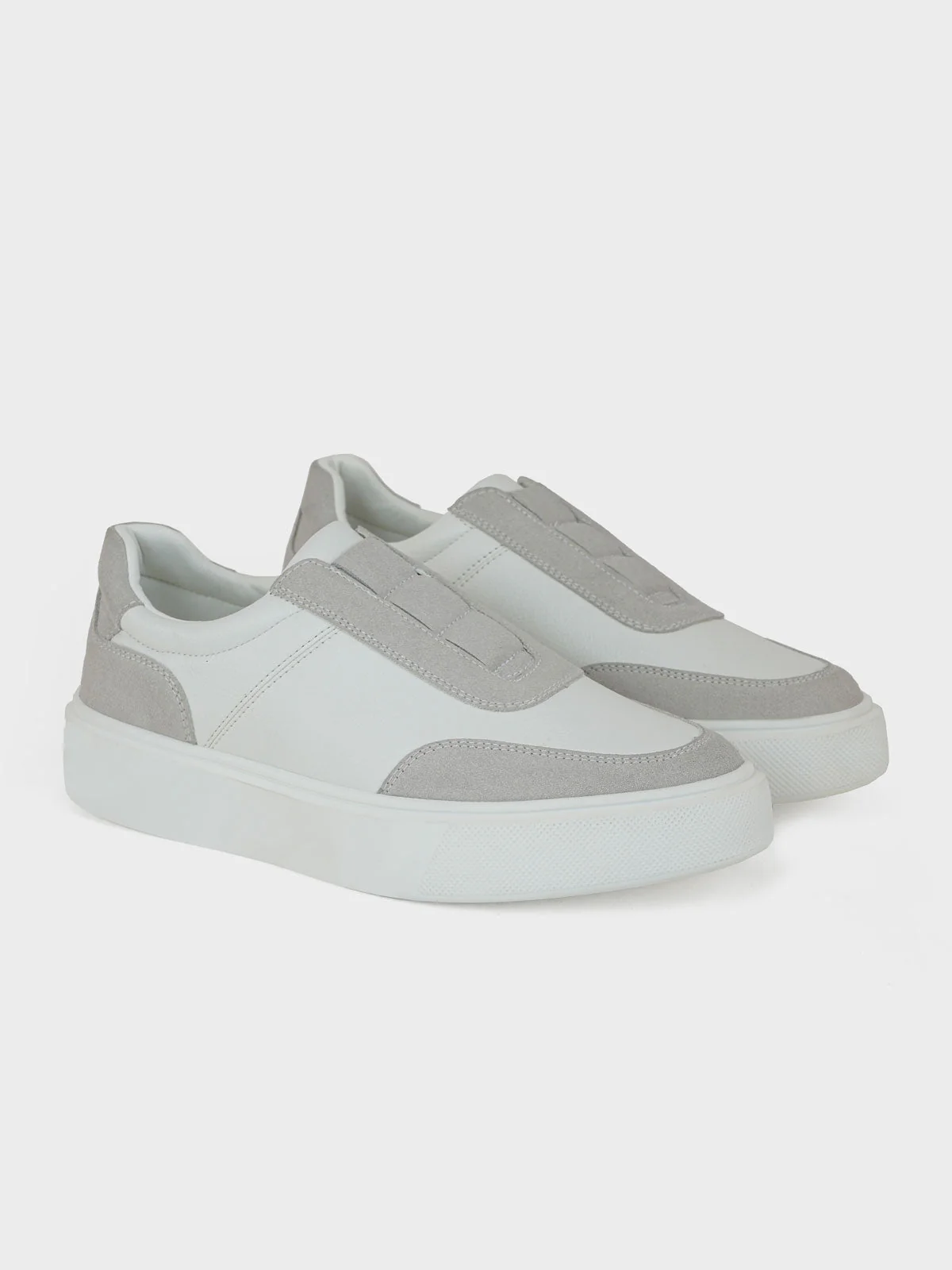 Mens "ALEXIS" Comfy Slip On Trainers - Image 2