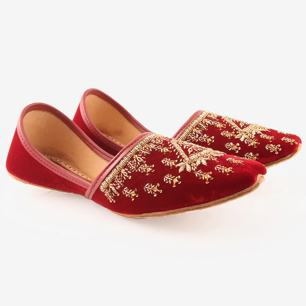 Mens "AREZ" Decorated Flats Indian Khussa - Image 2