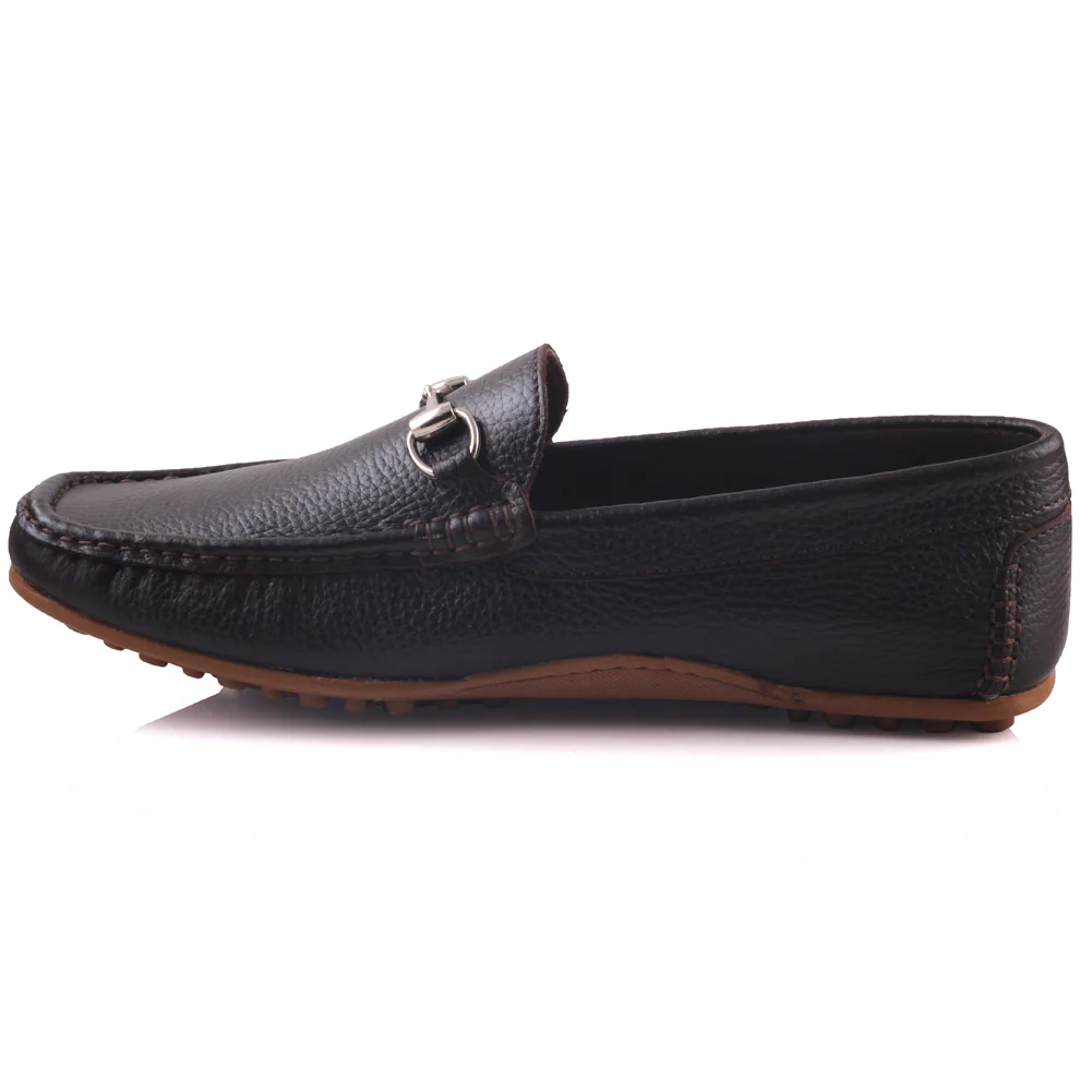 Mens ‘Crossby’ Leather Loafers Shoes - Image 3