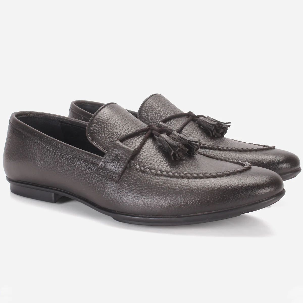 Mens "ENDSON" Leather Formal Slip-on Dress Shoes - Image 2
