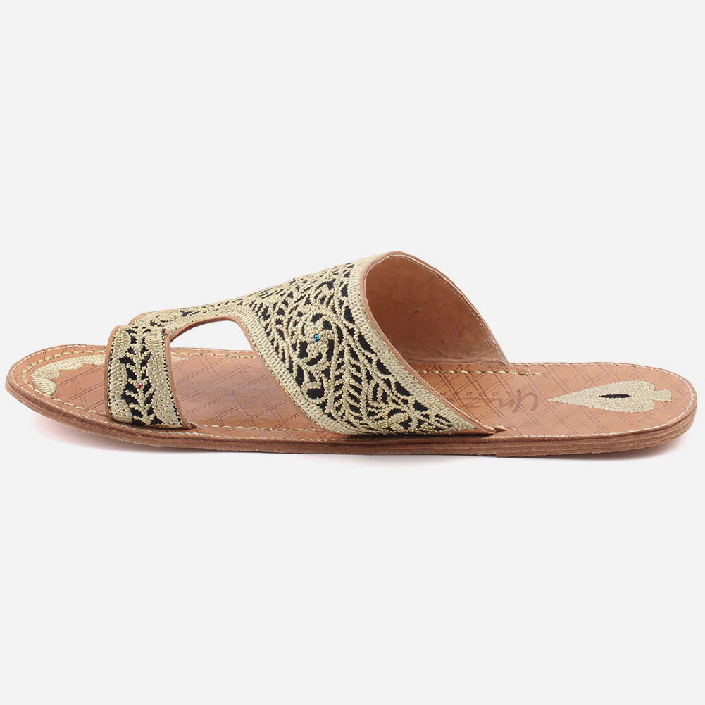 Men's "LUCA" Full Leather Traditional Casual Slipper - Image 3