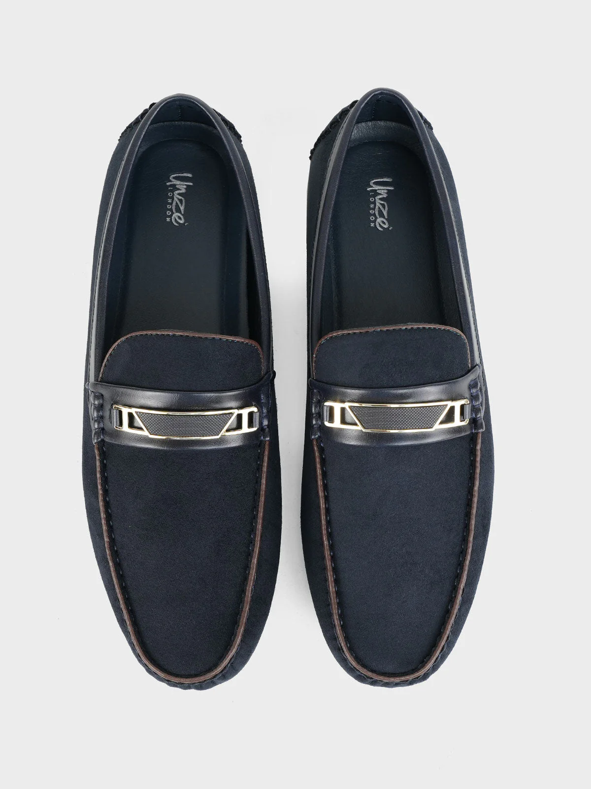 Mens "PIONEE" Adorned Moccasin Shoes - Image 7