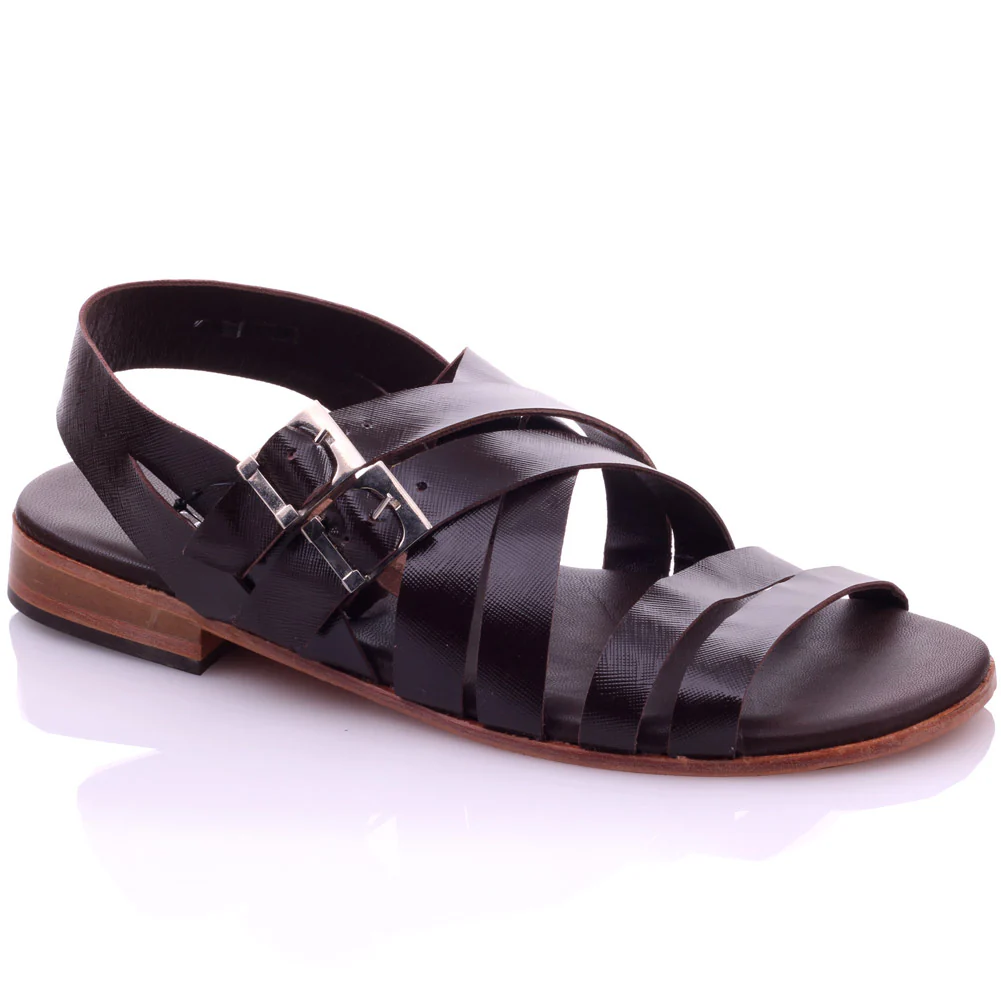 Mens ‘Spraye’ Leather Summer Flat Sandals