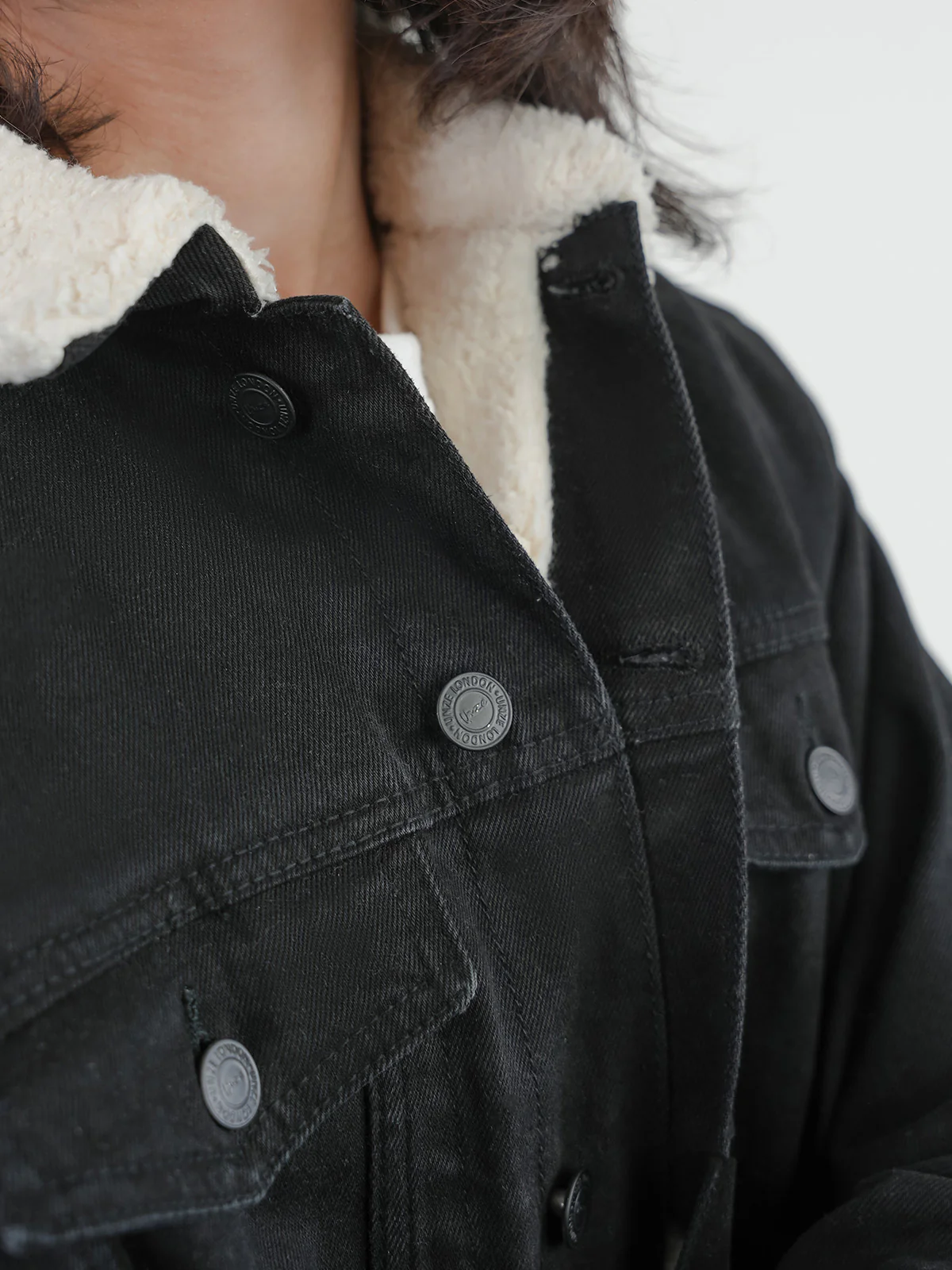 "NAHUATL" Regular Fit Denim Jacket - Image 5