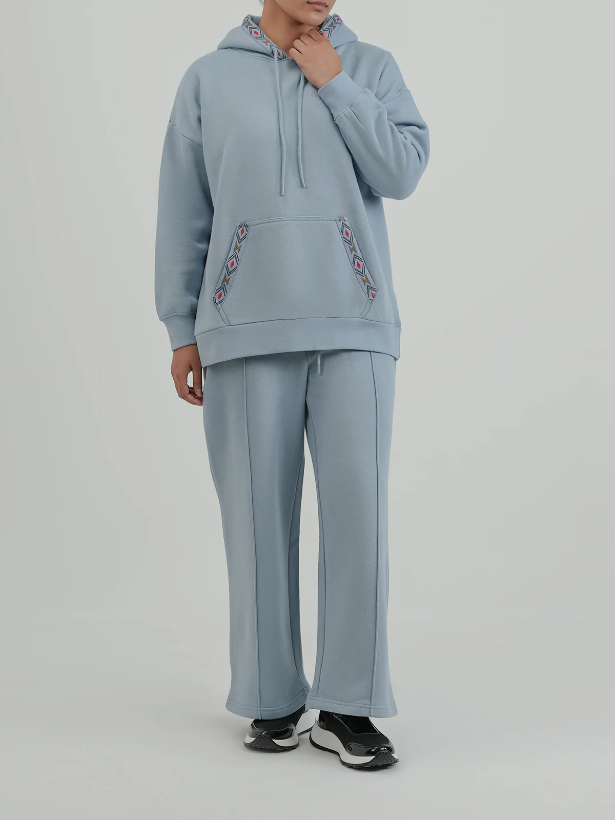 "TIDAM" Warm Graphic Fleece Hoodie - Image 2