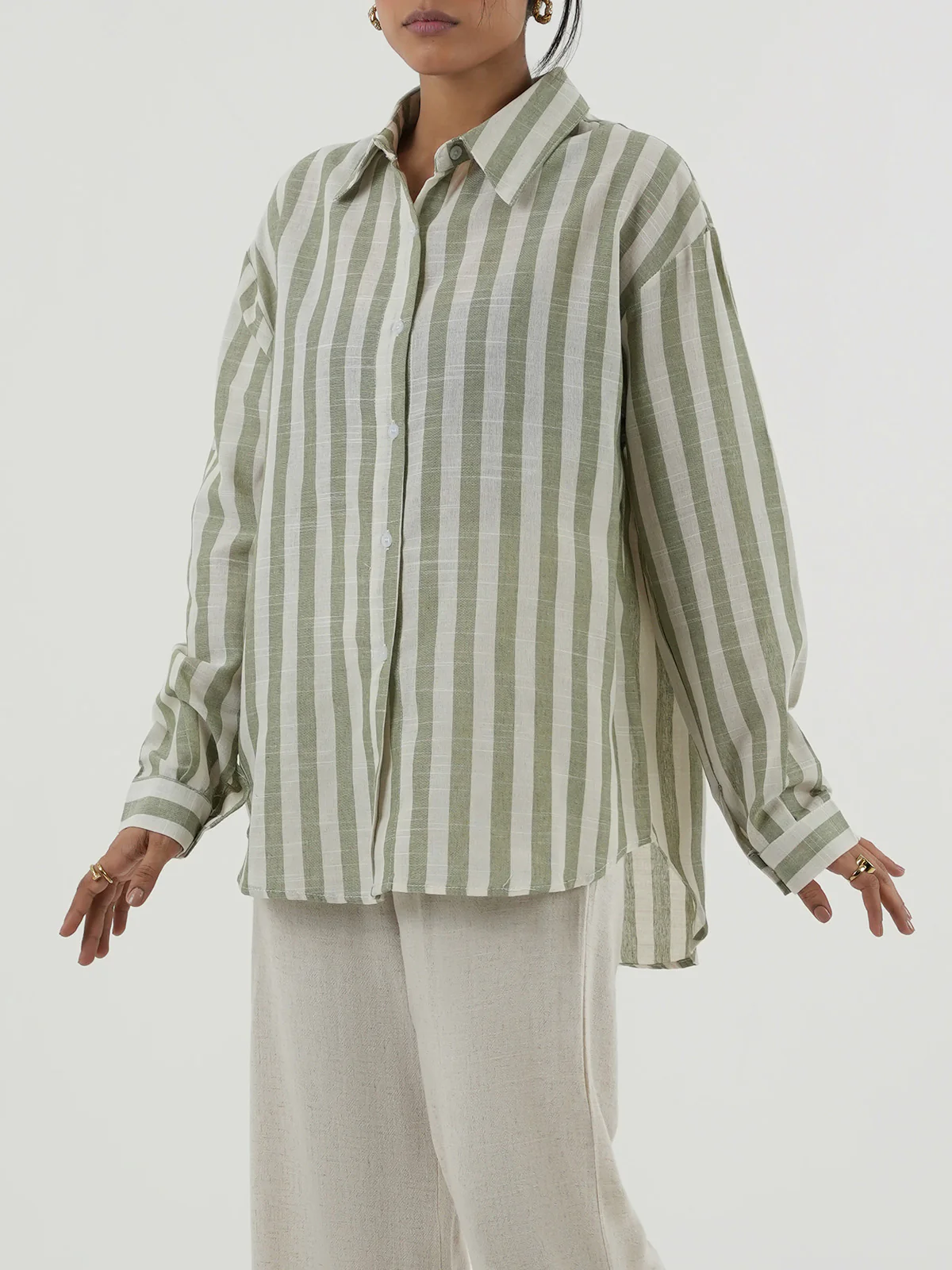 "VERDI" Regular Fit Cotton Top - Image 3