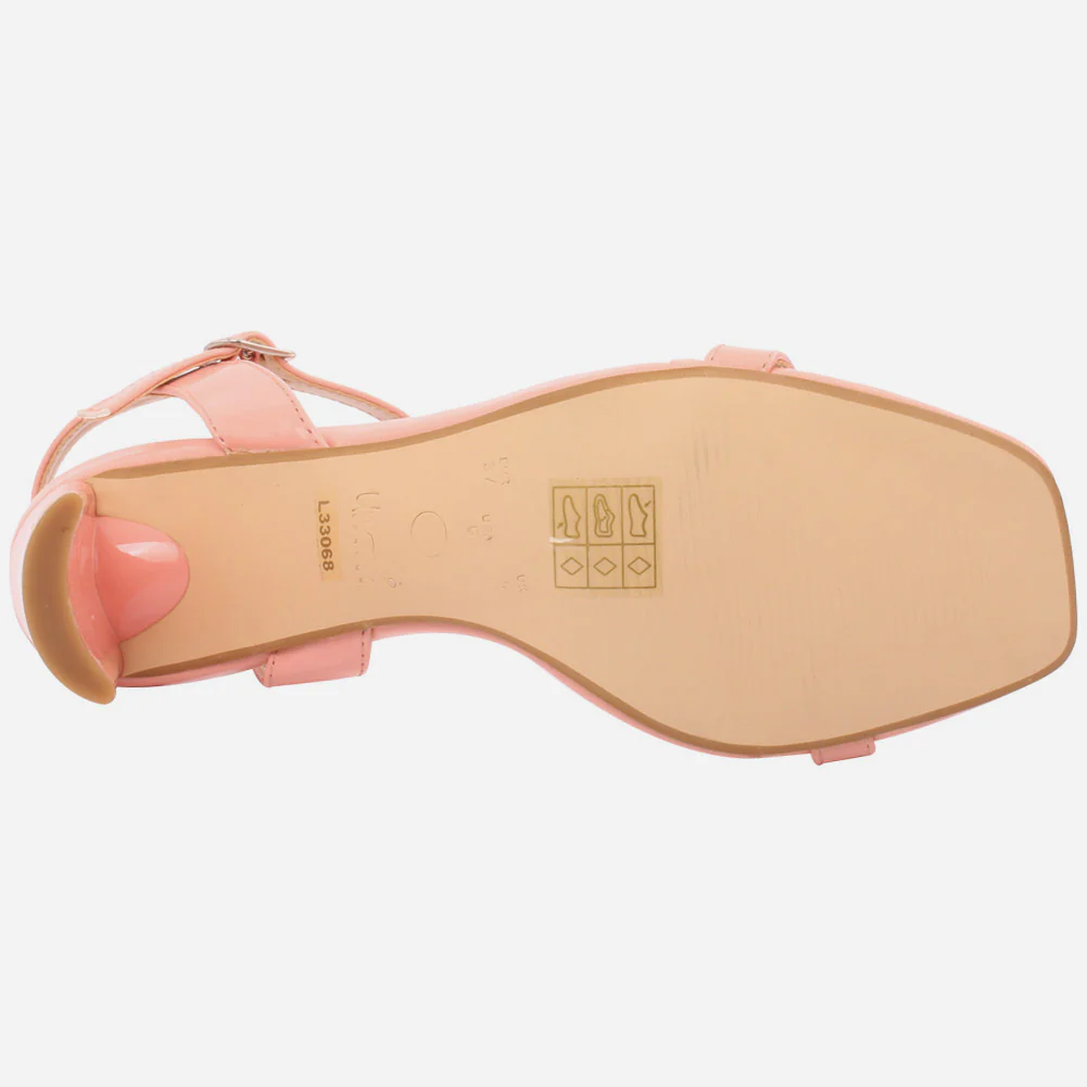 Women "ADRIANA" Simple and Strappy Block Heel Sandals - Image 5