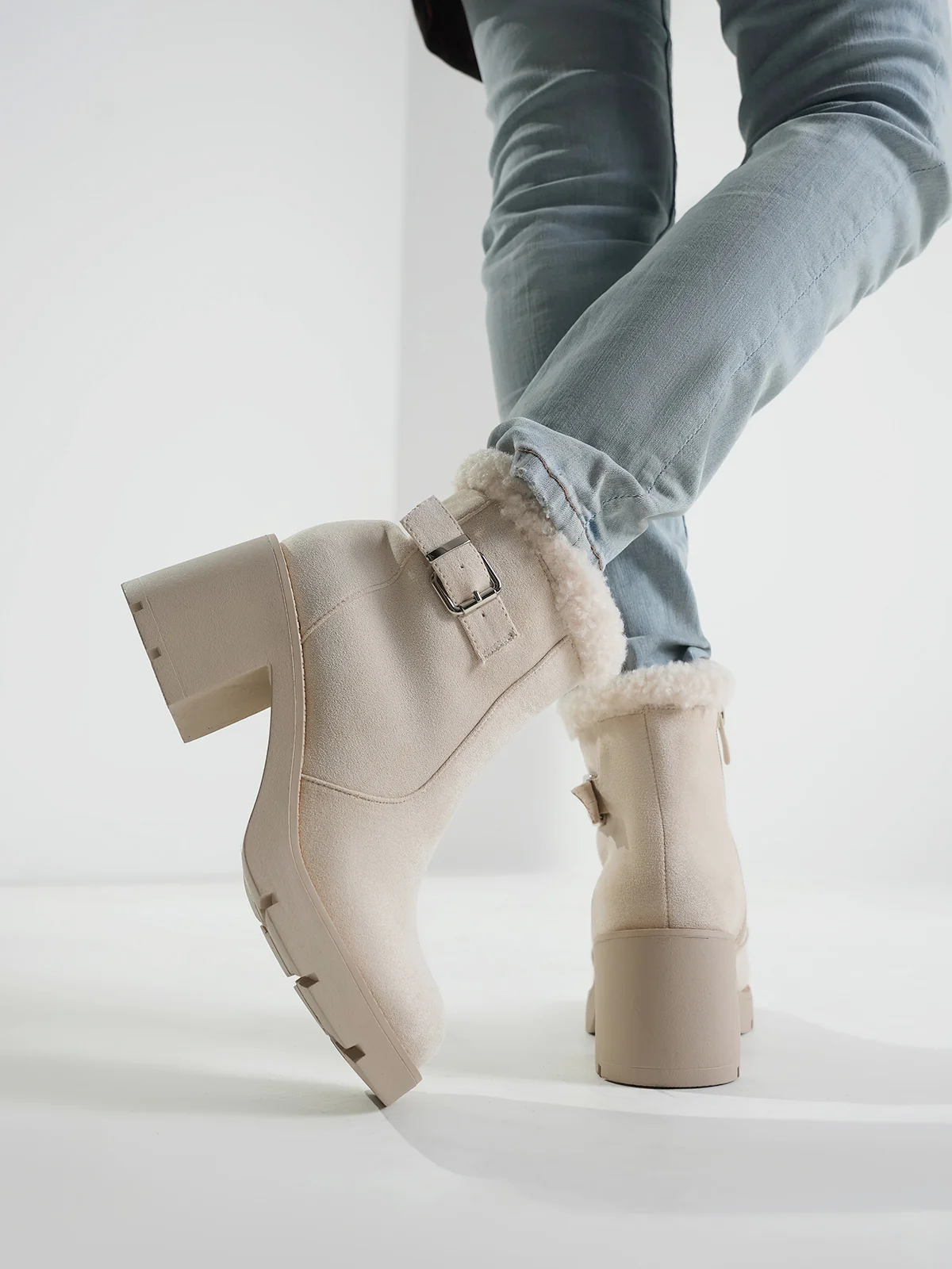 Women "AIYANA" Cozy Soft Ankle Boots - Image 3