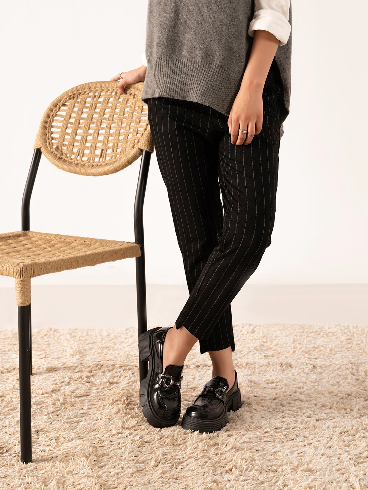 Women "ALTIDE" Casual textured Loafers - Image 3