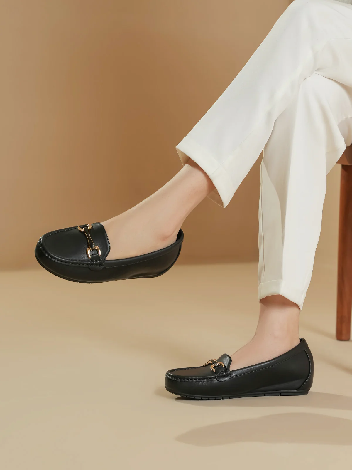 Women "AUDRIA" Easy Slip On Style Moccasins - Image 3