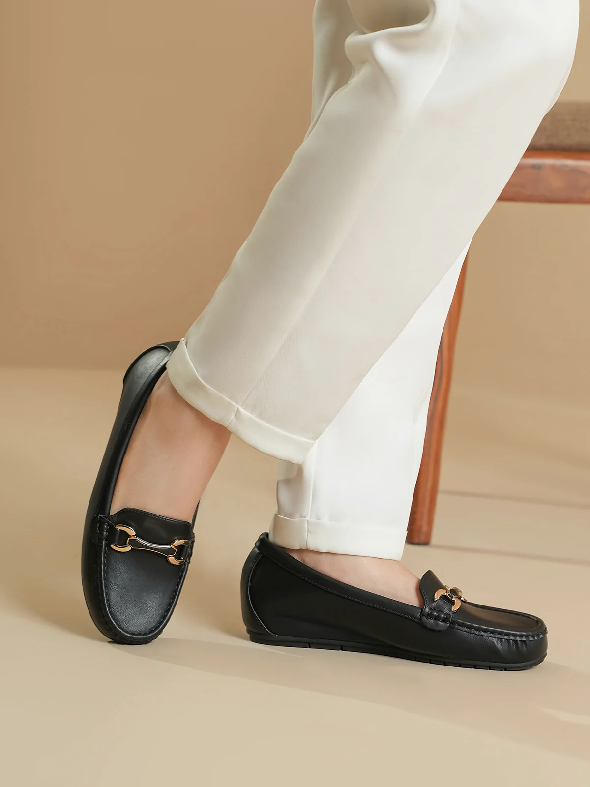 Women "AUDRIA" Easy Slip On Style Moccasins - Image 6