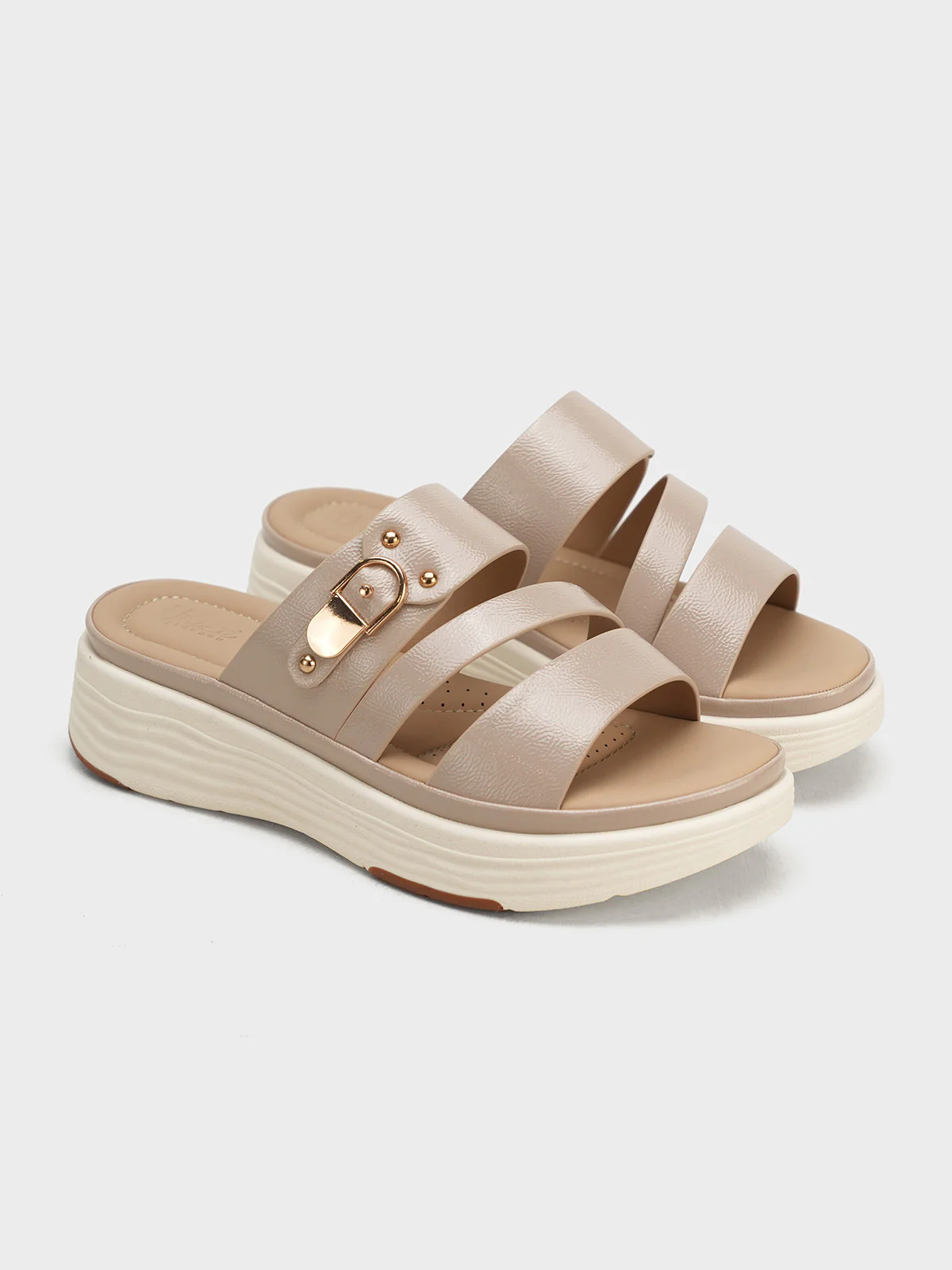Women "AVERY" Sip On Wedge Slippers - Image 4