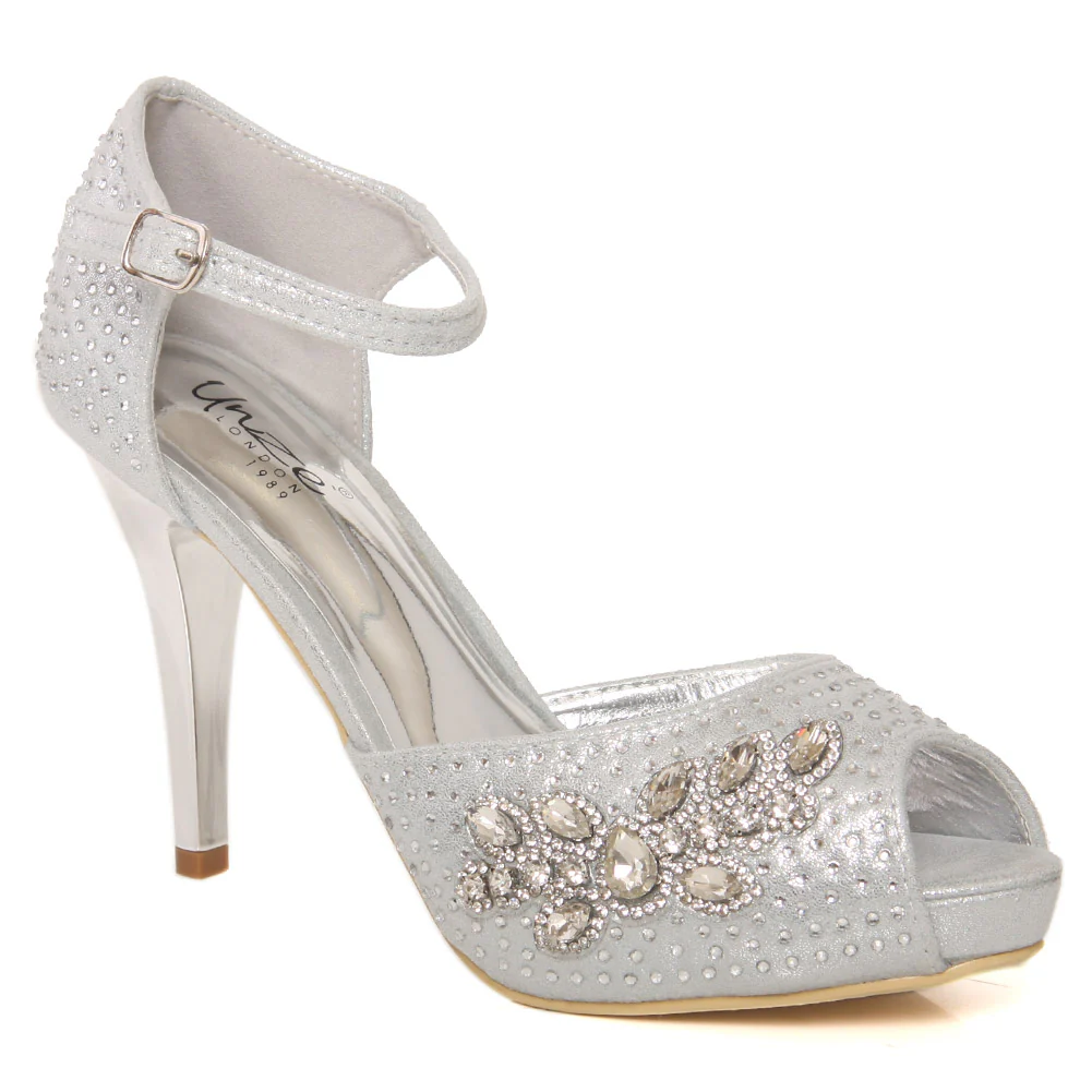 Women "AYLA" Open Toe Opulent Style Heel Sandal