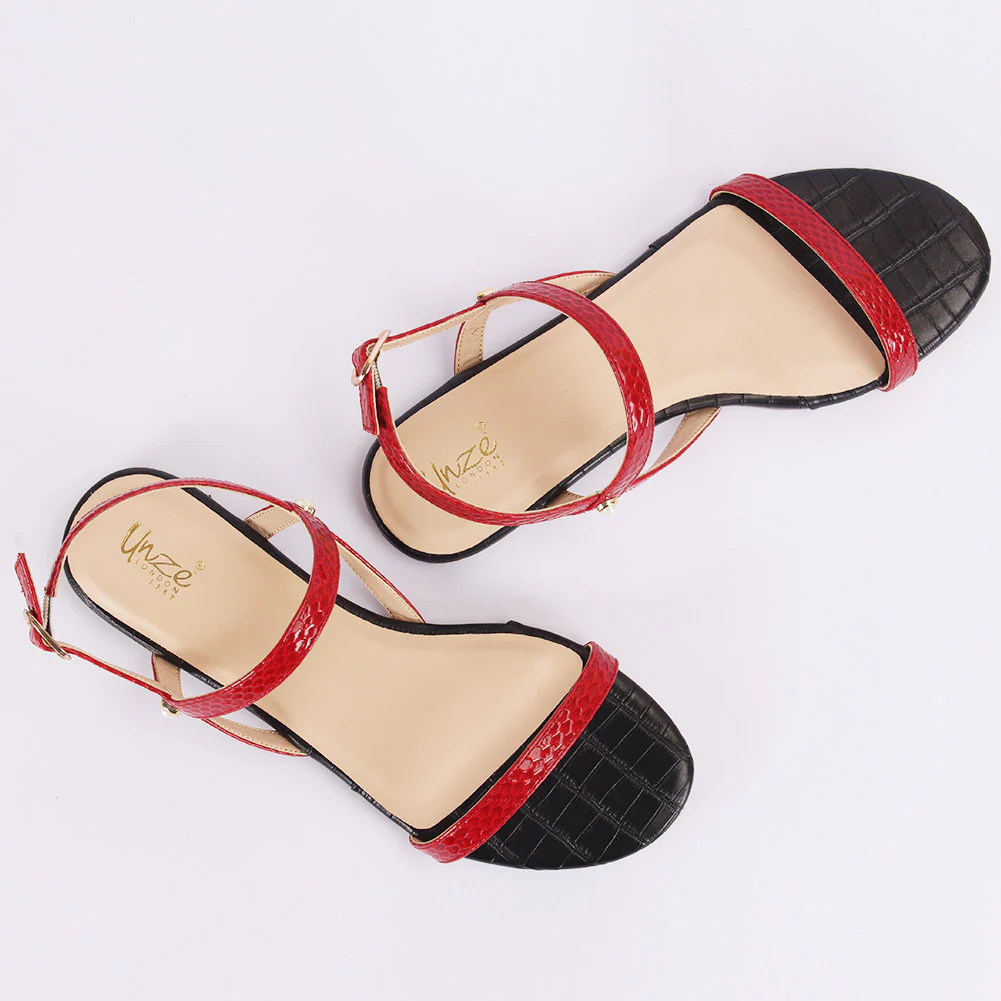 Women "Carmen" Stylish Buckle Sandals - Image 6