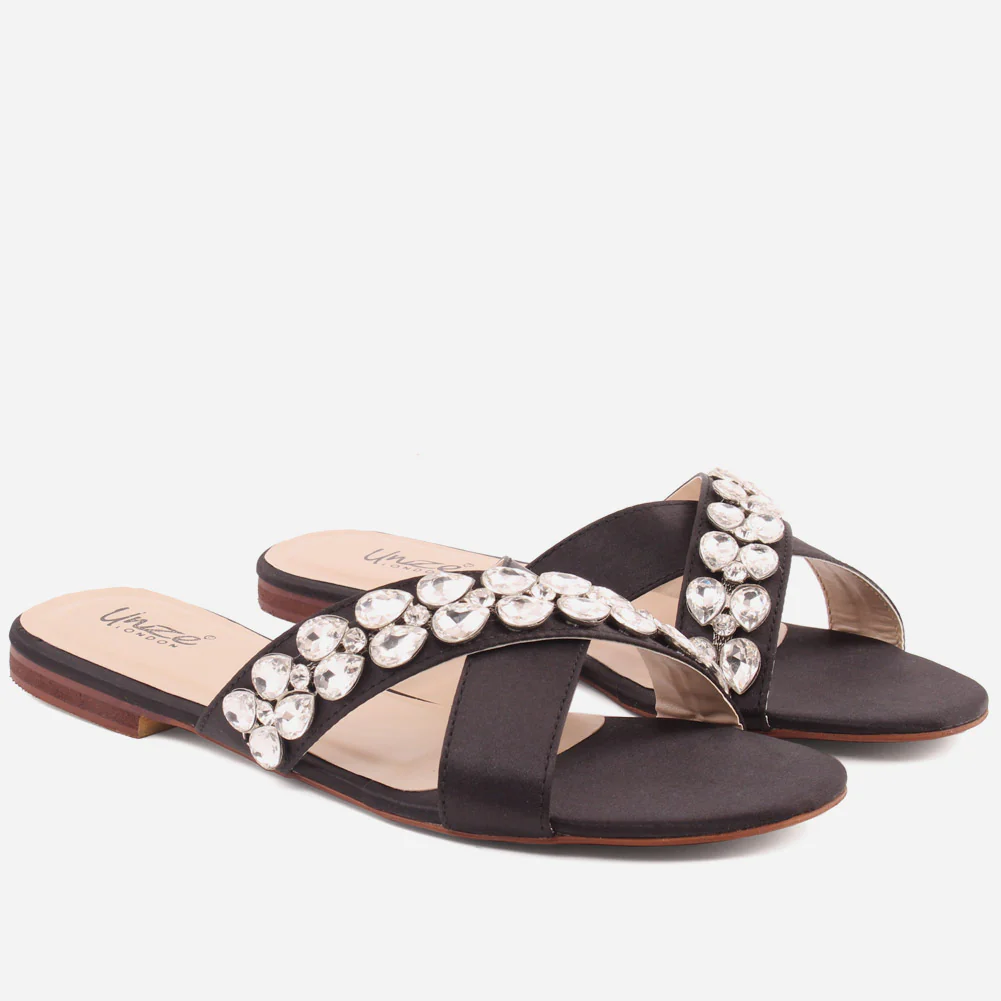 Women "DIANA"Casaual Diamantes Slippers - Image 2